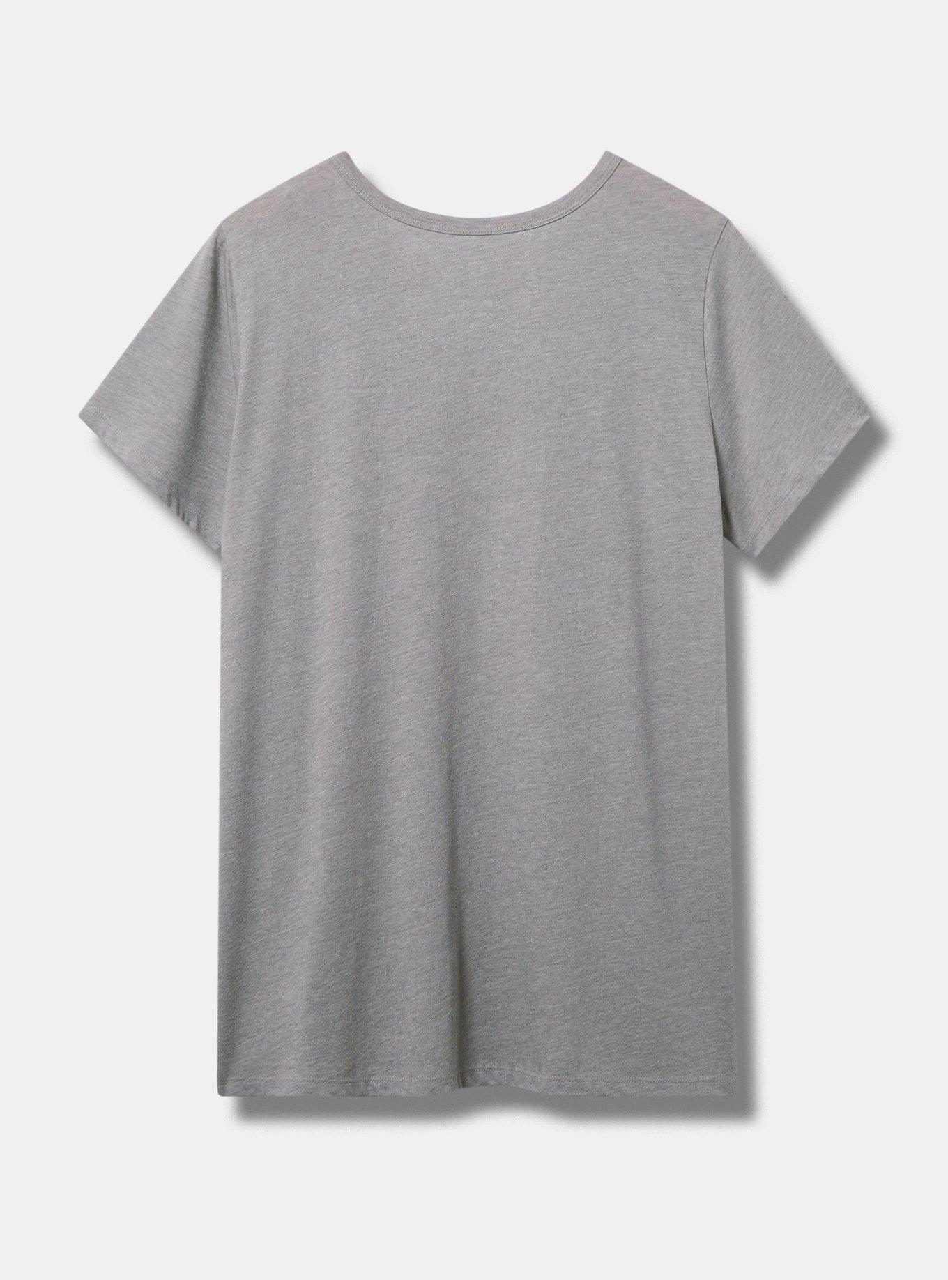 Plus Size - Sorry Late Classic Fit Signature Jersey V-Neck Tee - Torrid