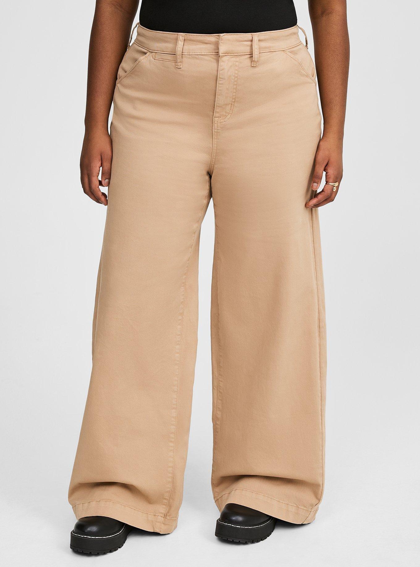 Wide Leg High-Rise Chino Pant