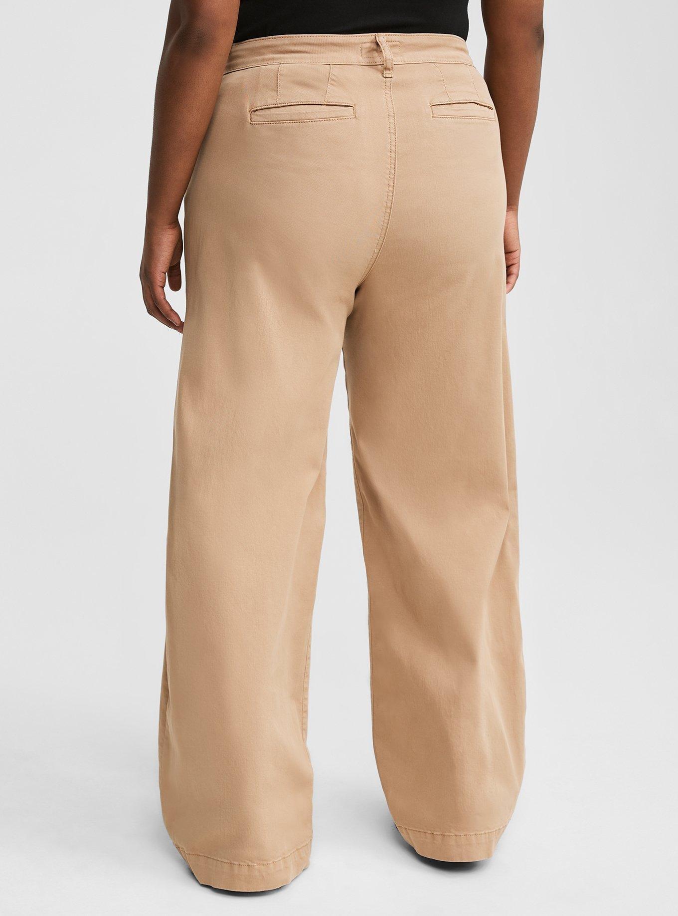 Wide Leg High-Rise Chino Pant