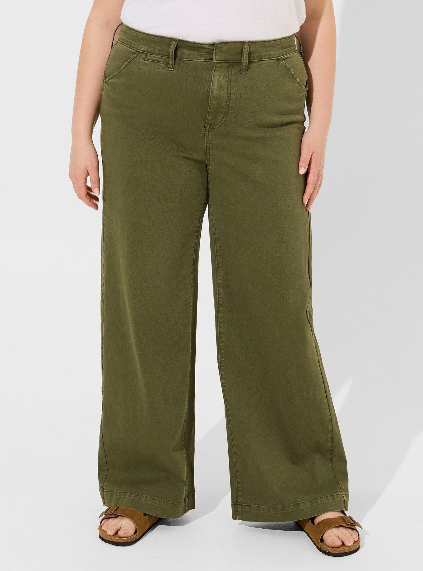 Wide Leg High-Rise Chino Pant