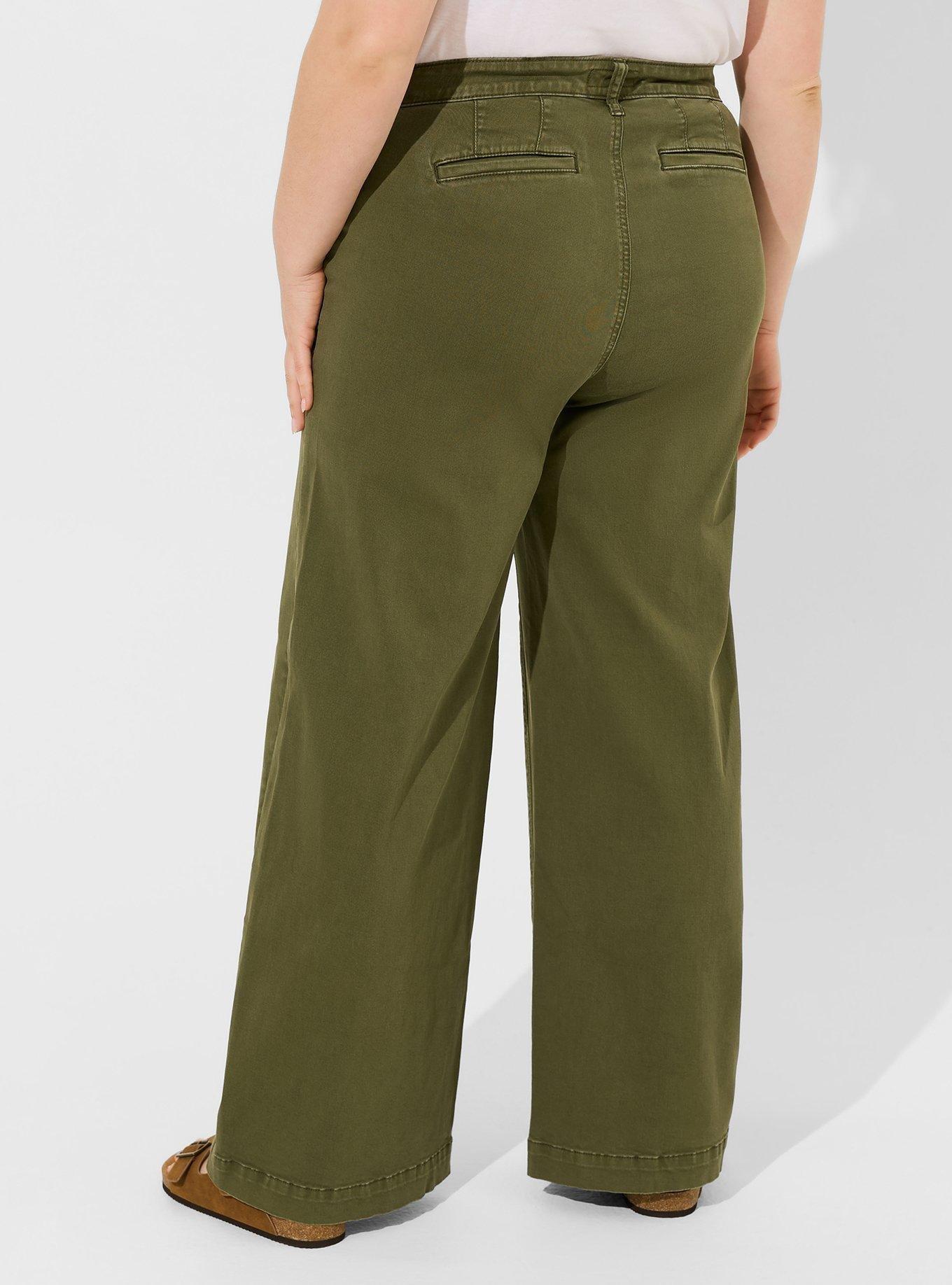 Wide Leg High-Rise Chino Pant