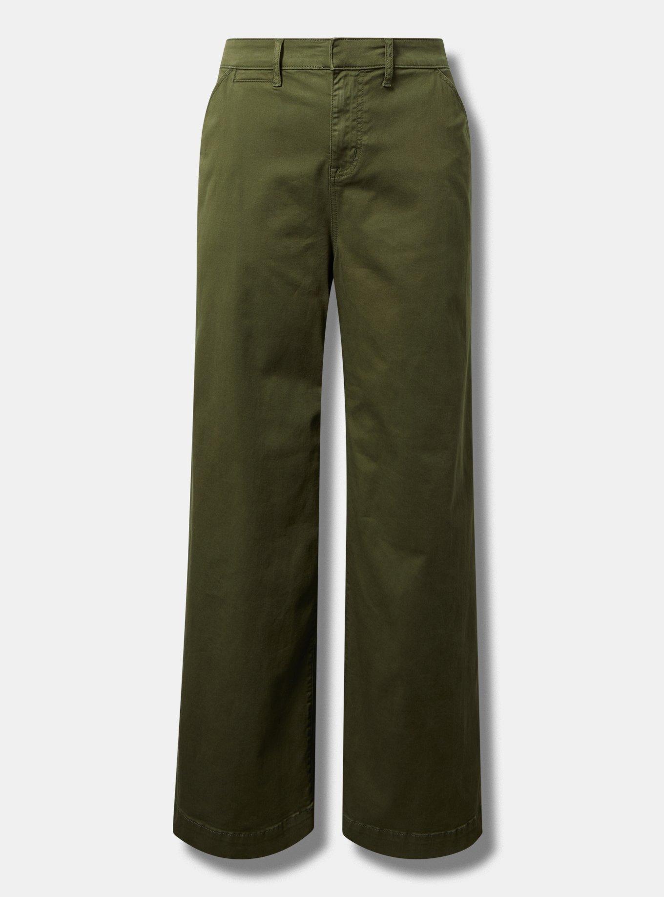 Wide Leg High-Rise Chino Pant