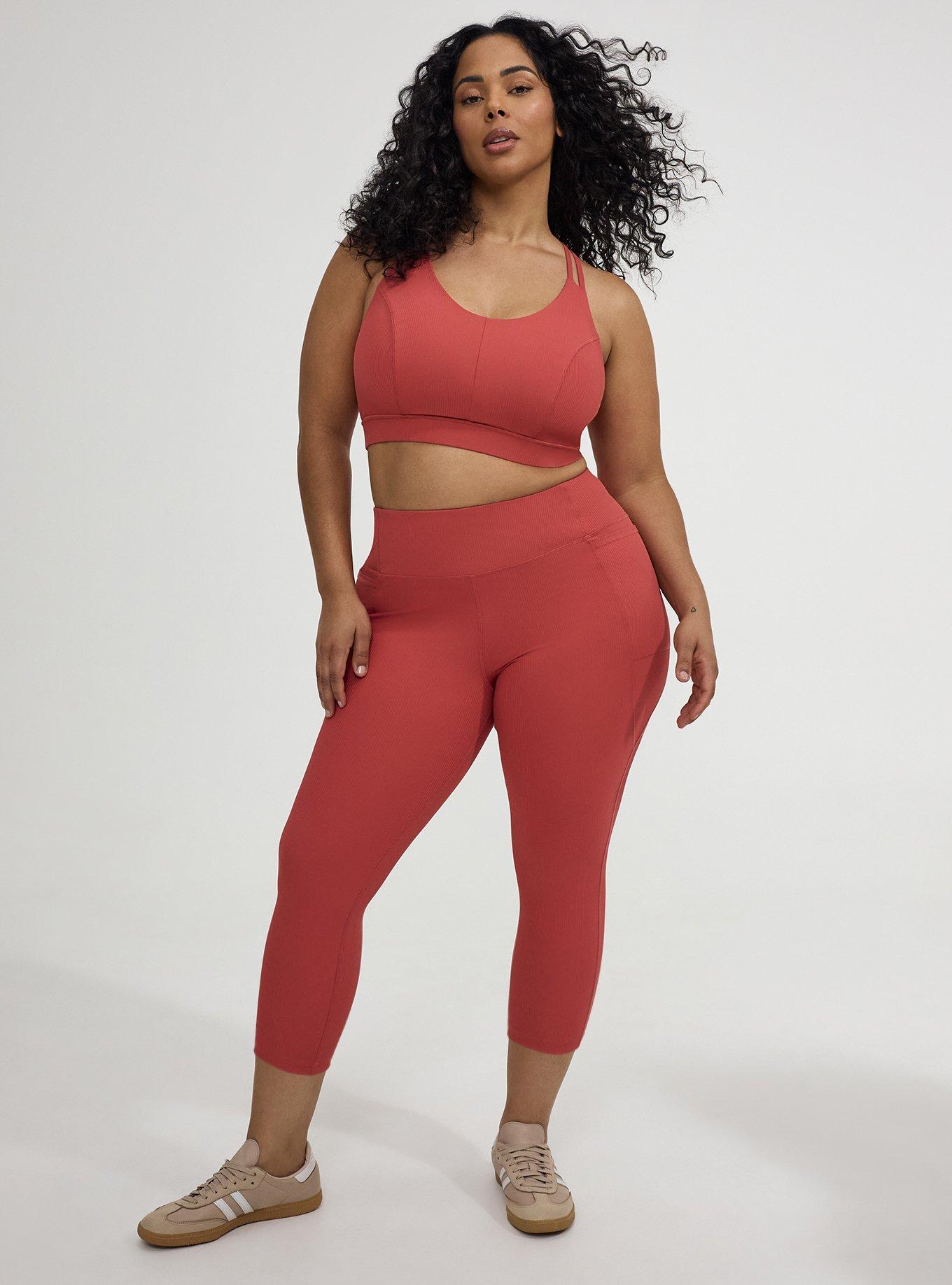 TRU Low Impact Wireless Rib Active Bra, HOLLY BERRY, alternate