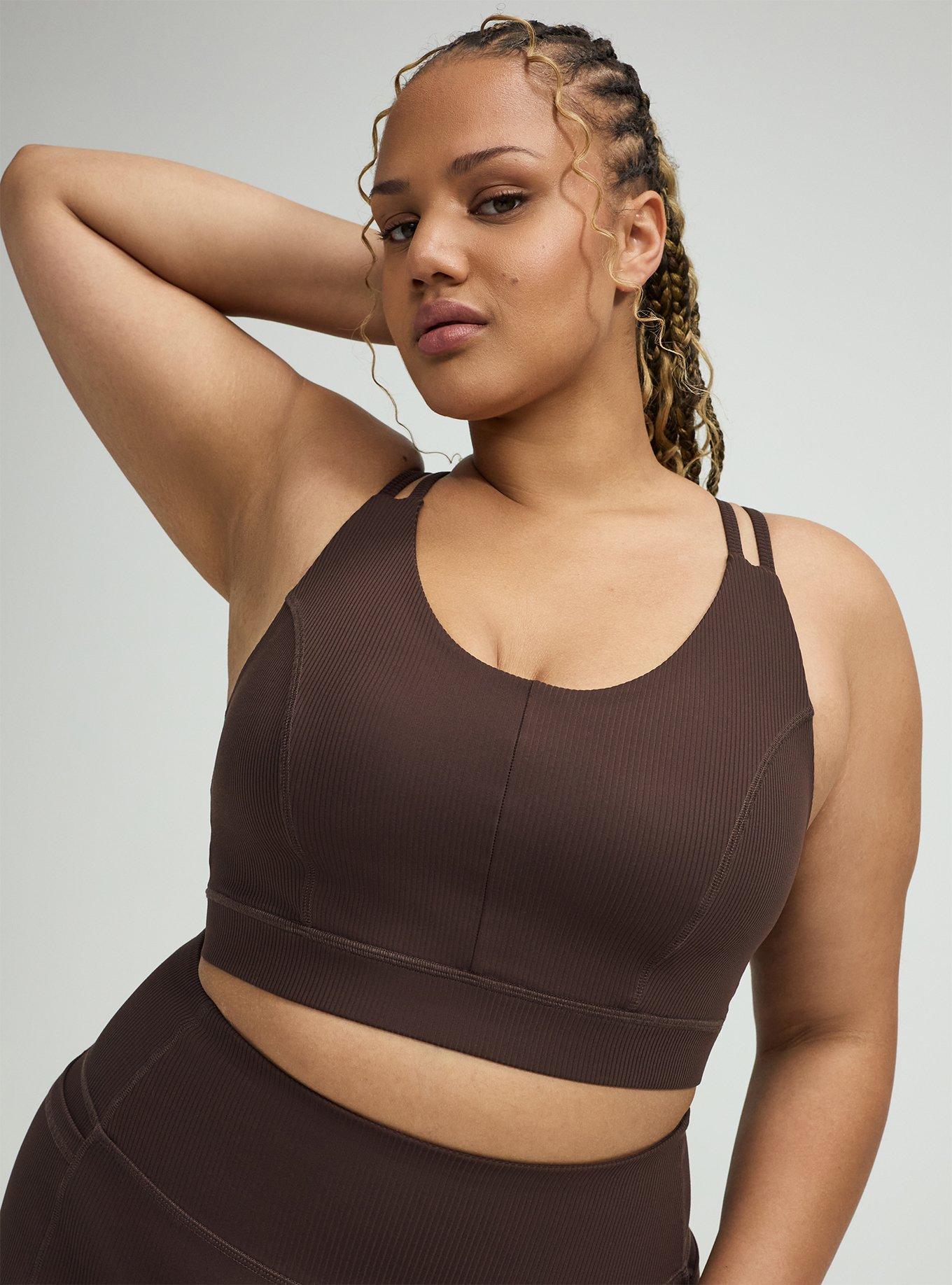 TRU Low Impact Wireless Rib Active Bra, JAVA, alternate