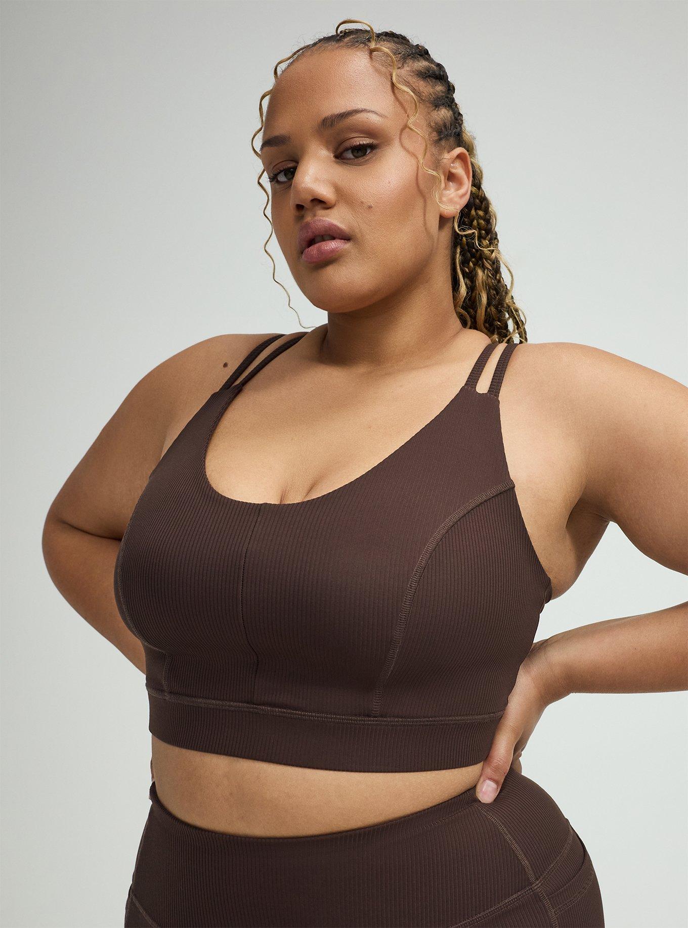 TRU Low Impact Wireless Rib Active Bra, JAVA, alternate