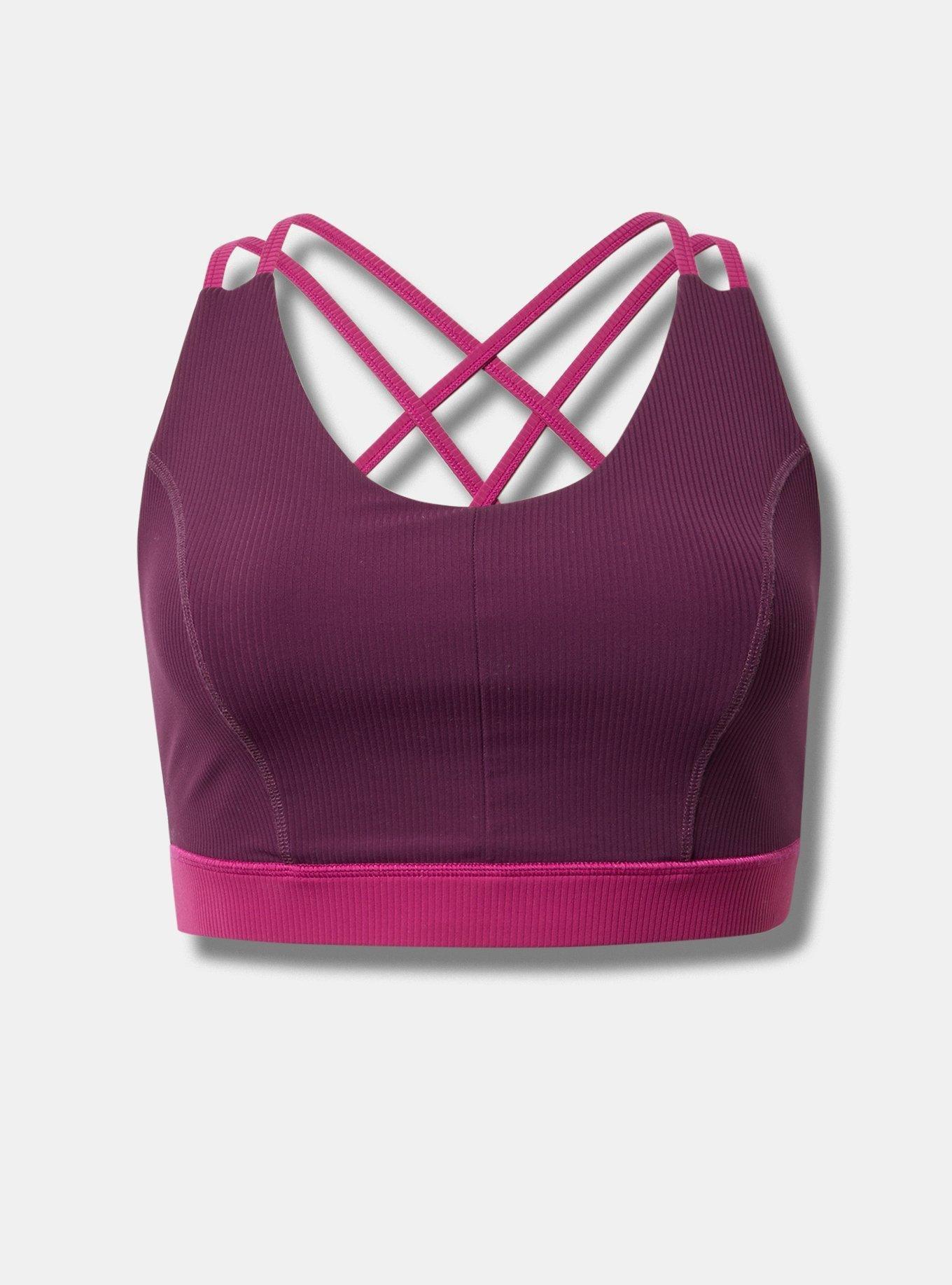 Low Impact Wireless Rib Active Sports Bra