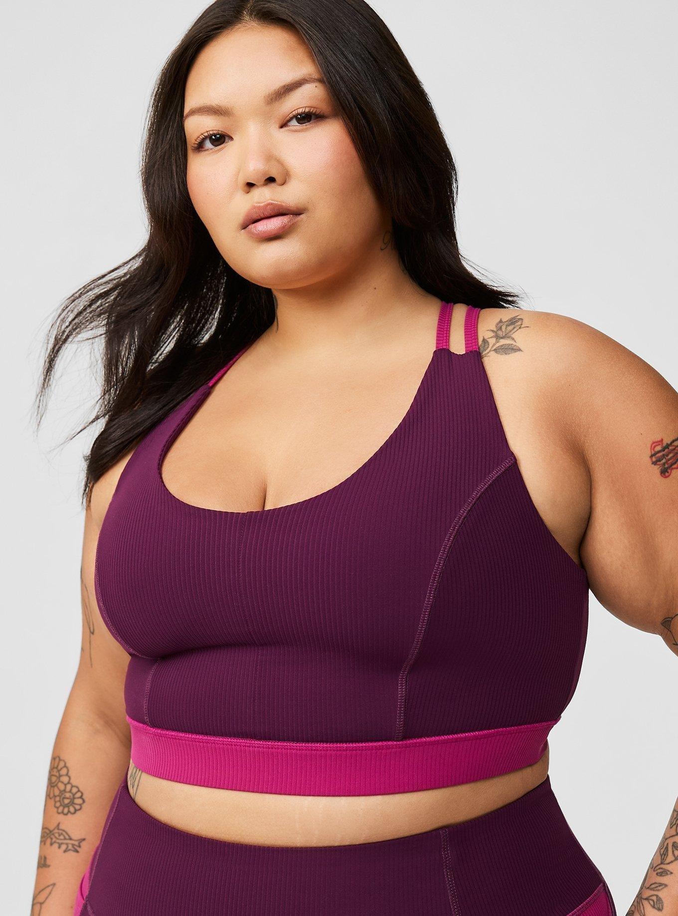 Low Impact Wireless Rib Active Sports Bra