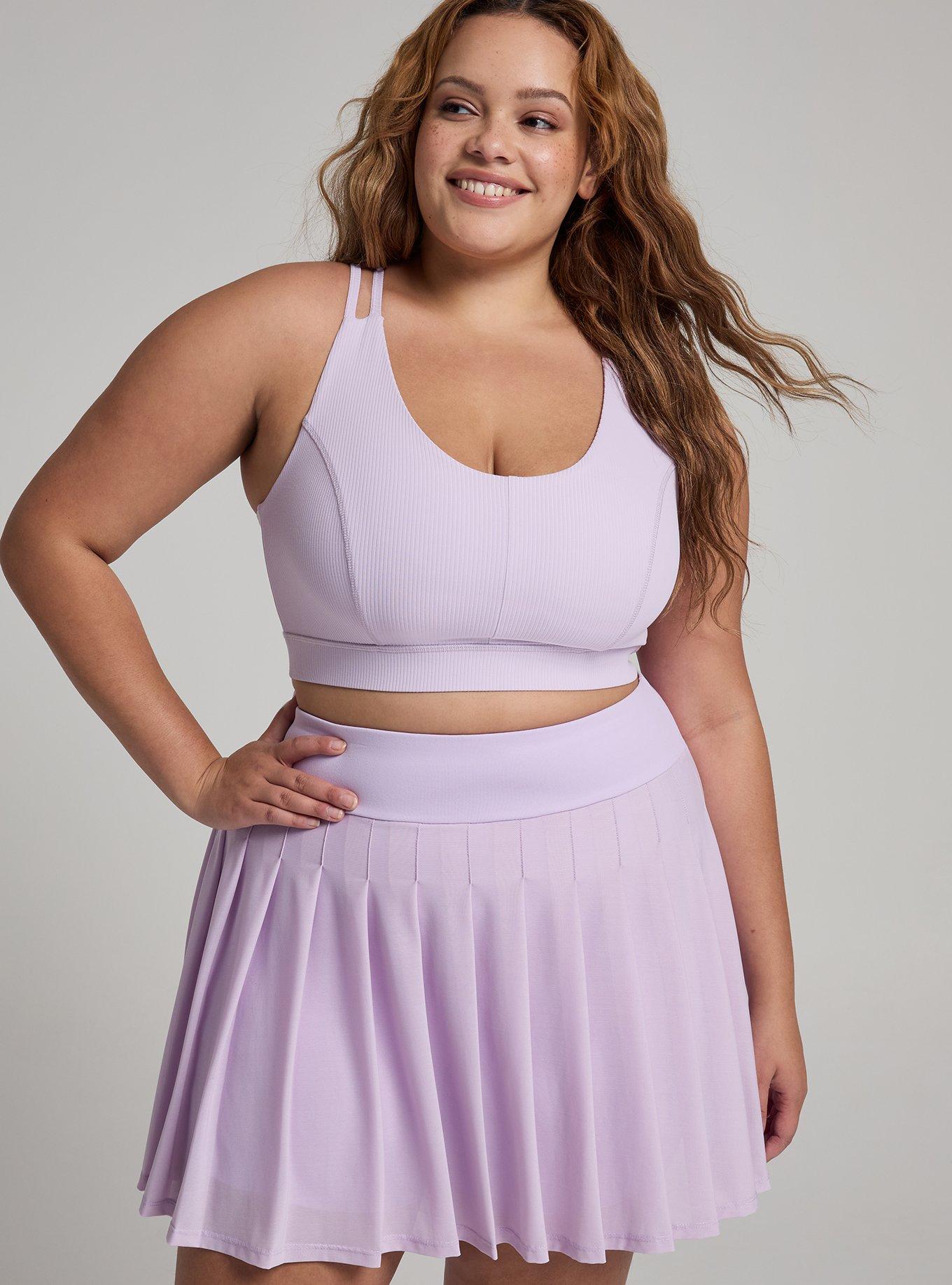 TRU Low Impact Wireless Rib Active Bra, ENGLISH HYACINTH, alternate