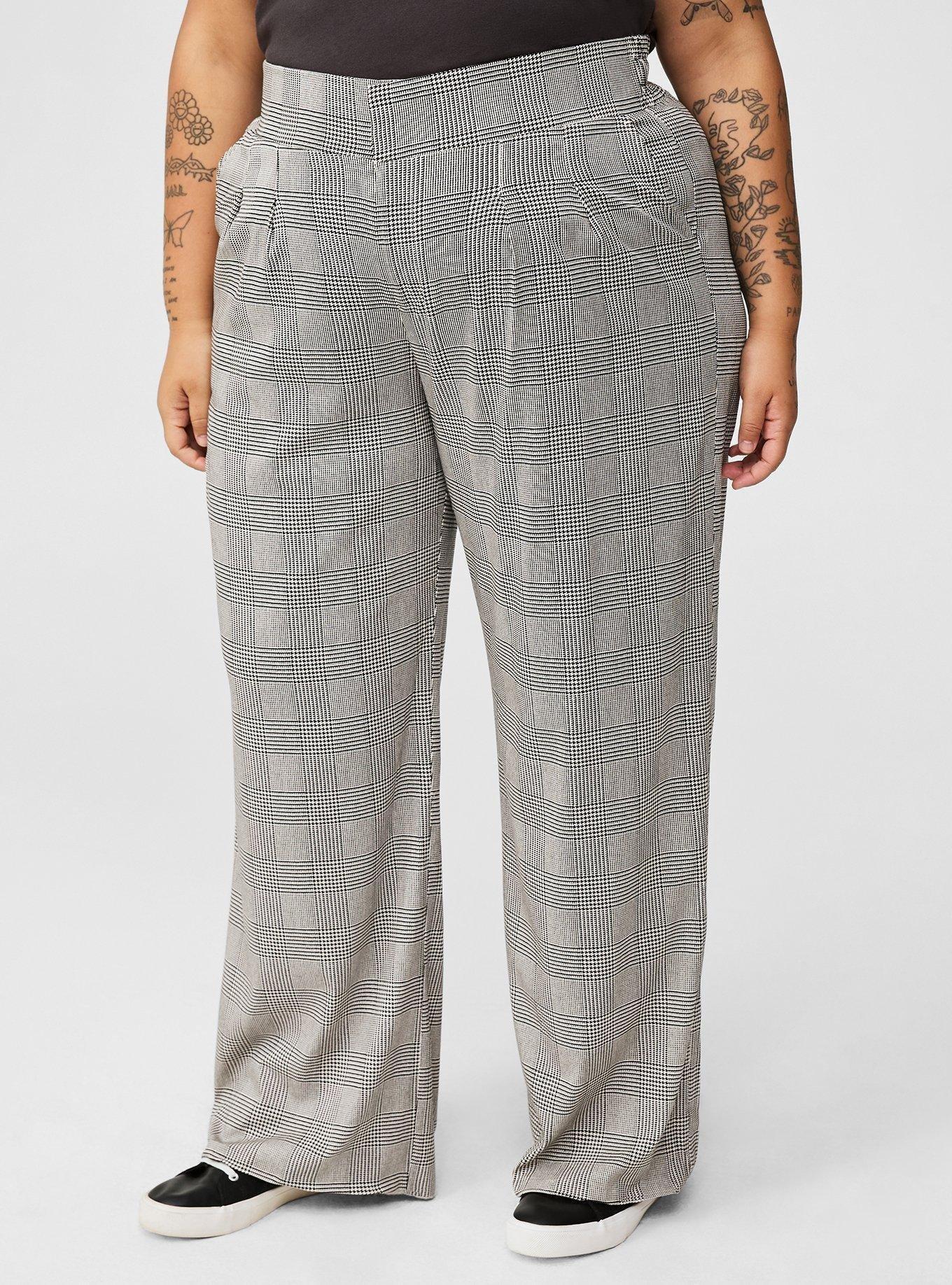 Wide Leg Stretch Challis High-Rise Pant