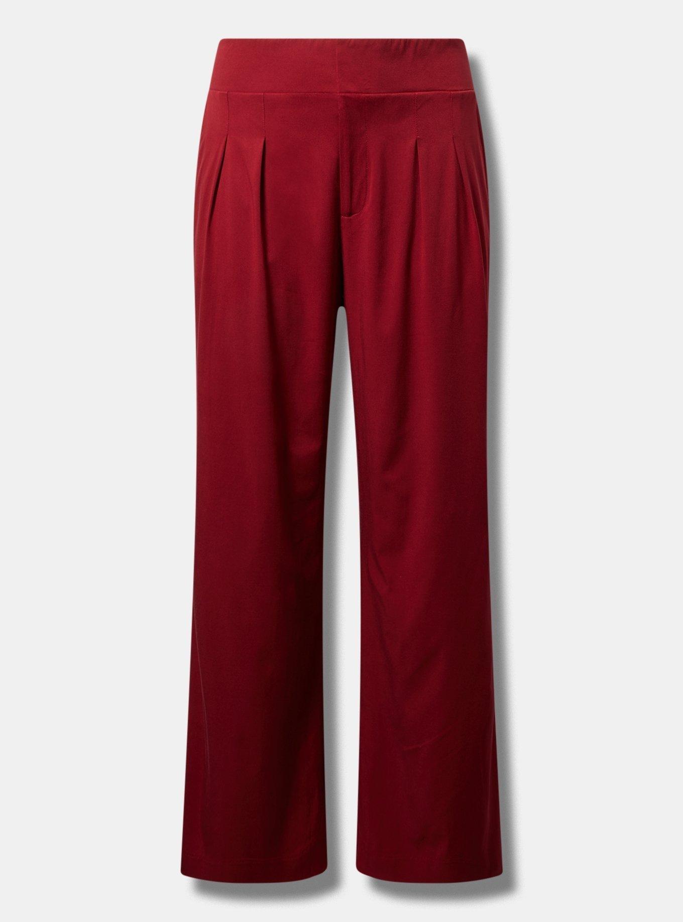 Wide Leg Stretch Challis High-Rise Pant