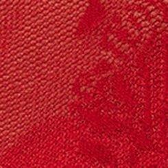 Pointelle Lace Button Front Crop Shrug, JESTER RED, swatch