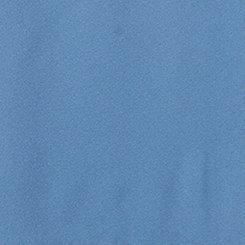 Plus Size Georgette Lace Trim Short Sleeve Blouse, BLUE HORIZON, swatch