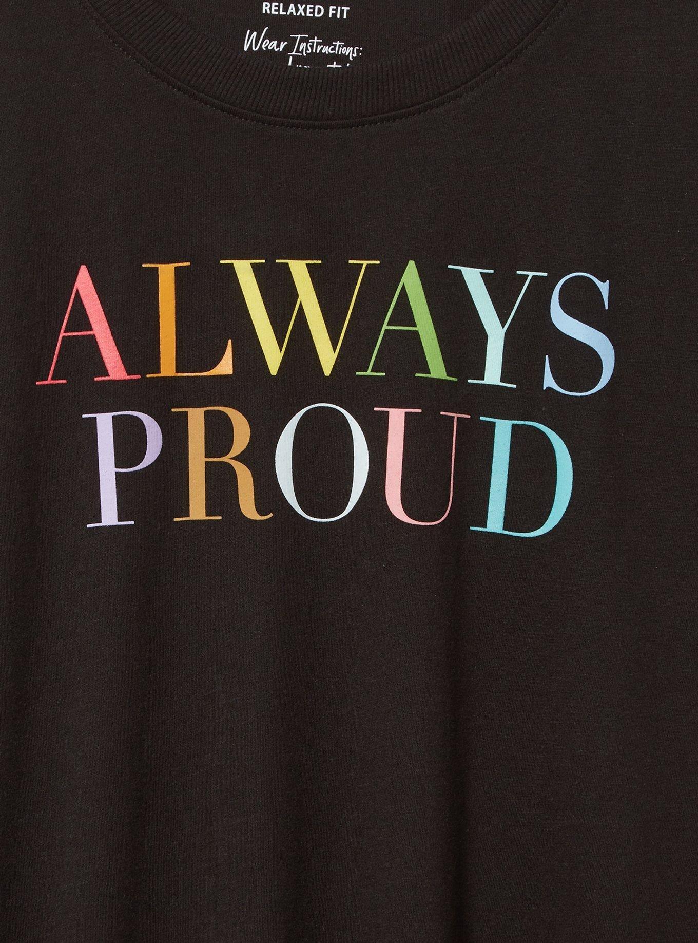 Always Proud Relaxed Fit Signature Jersey Crew Neck Tee