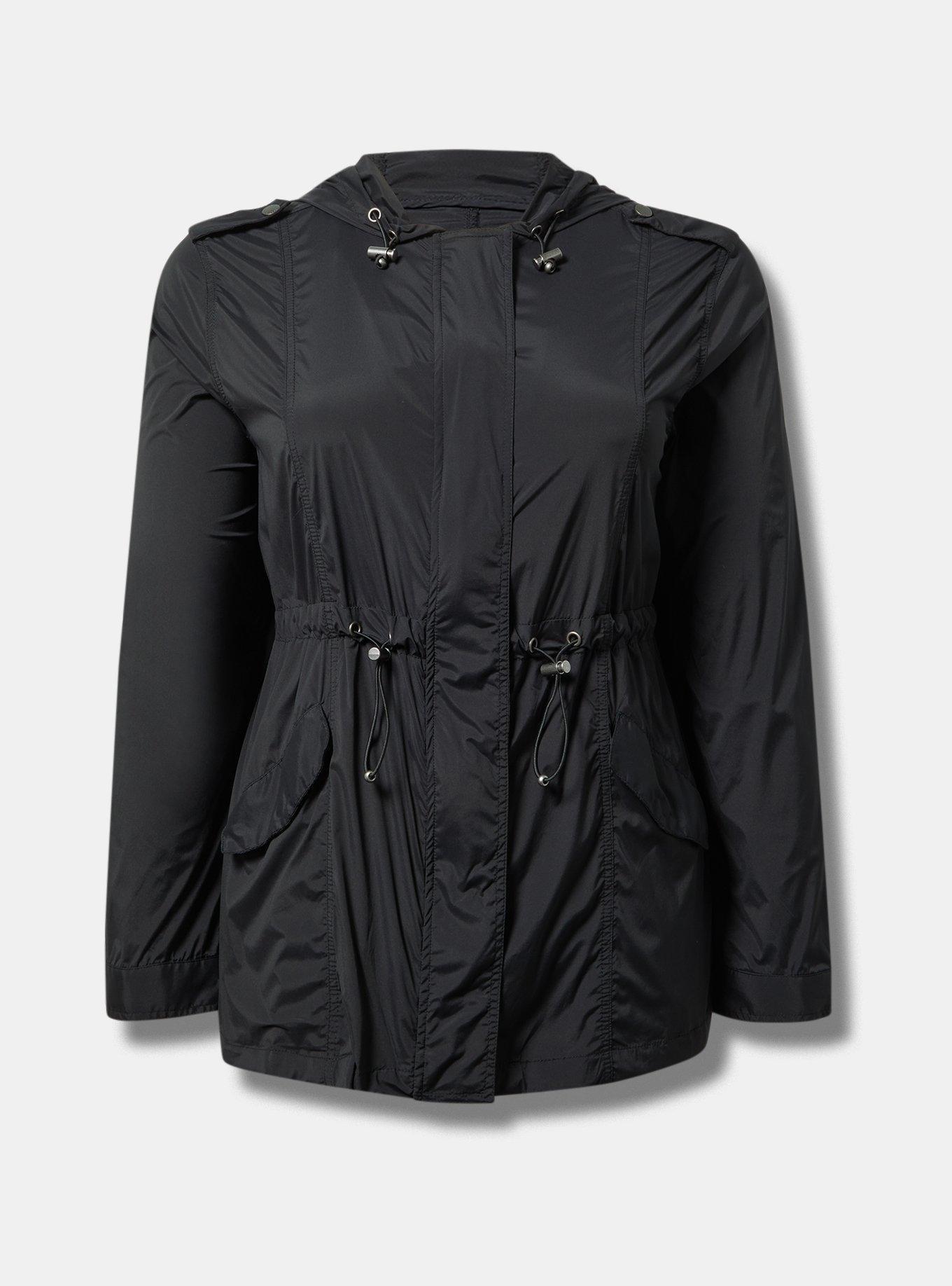 Plus Size - Happy Camper Nylon Windbreaker Jacket - Torrid