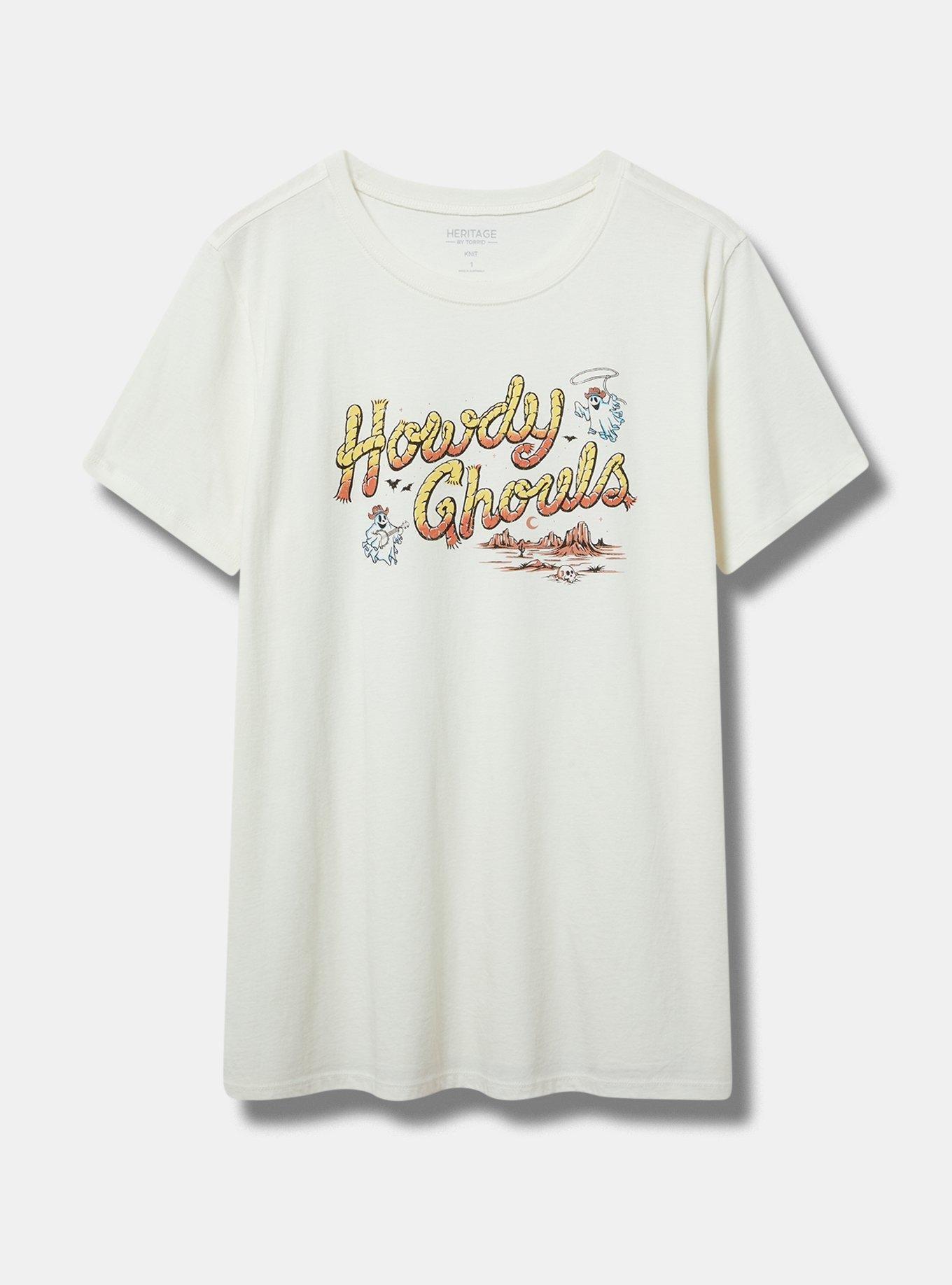 Howdy Ghouls Classic Fit Heritage Jersey Crew Tee