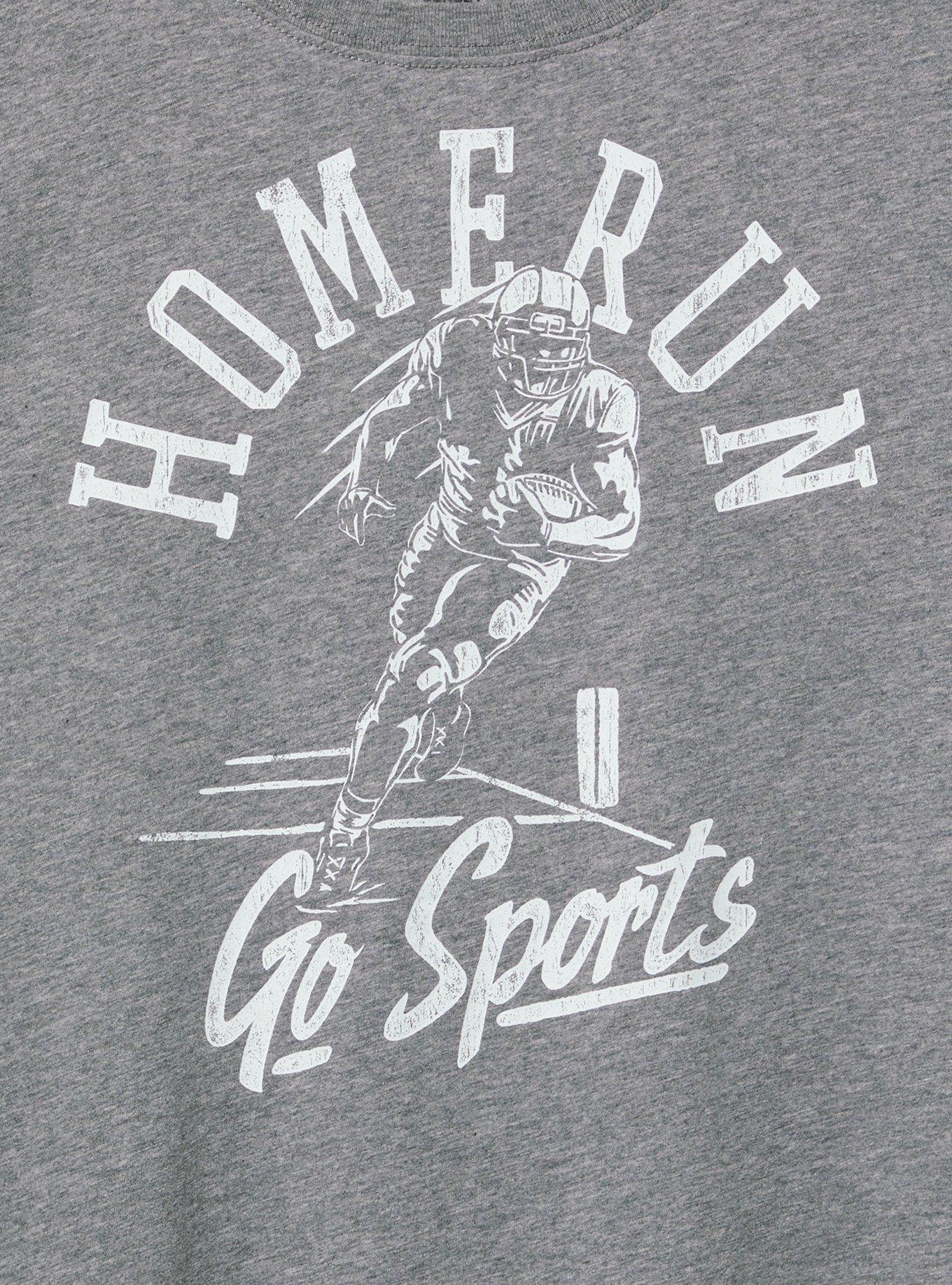 Home Run Heritage Jersey Crew Tee, MEDIUM HEATHER GREY, alternate