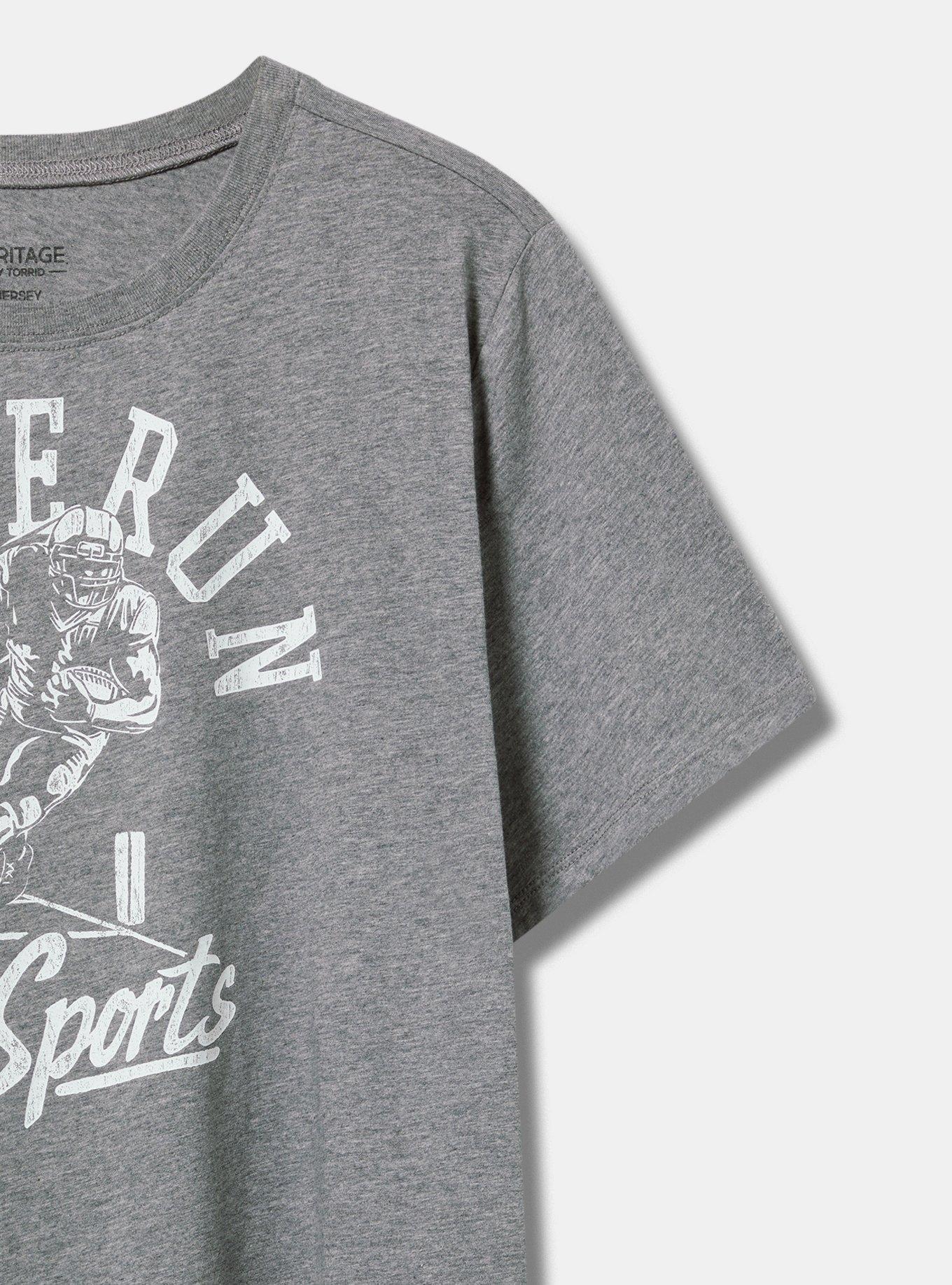 Home Run Heritage Jersey Crew Tee, MEDIUM HEATHER GREY, alternate