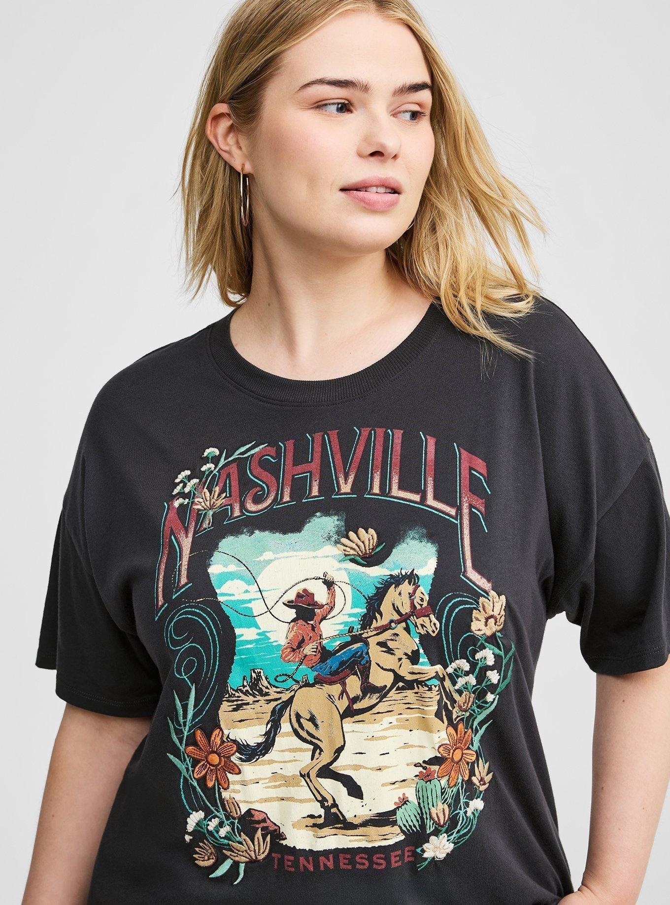 Nashville Oversize Fit Heritage Jersey Tunic Tee