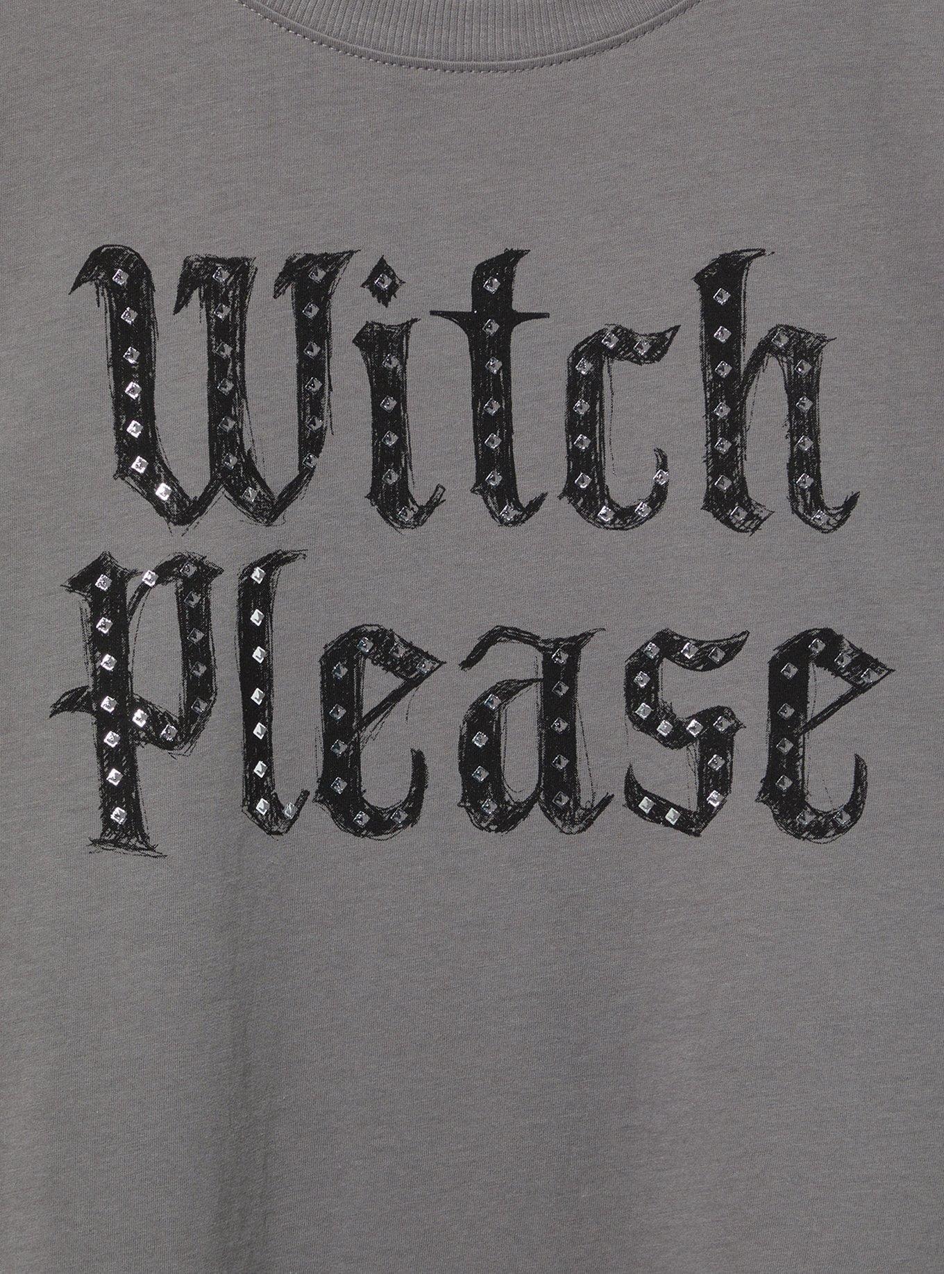 Witch Please Relax Fit Heritage Jersey Crew Tee, GREY, alternate