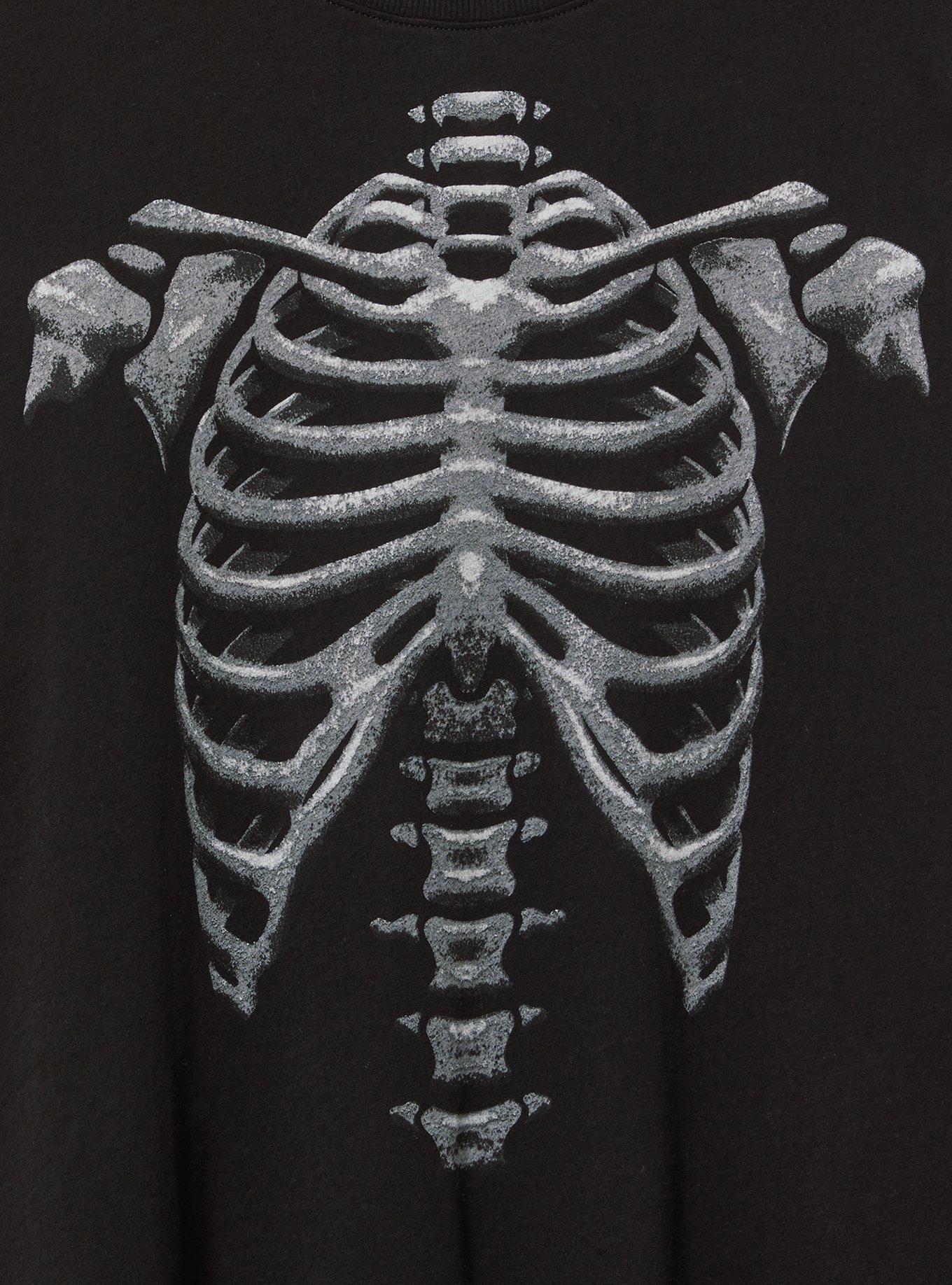 Skeleton Oversized Fit Heritage Jersey Tunic Tee