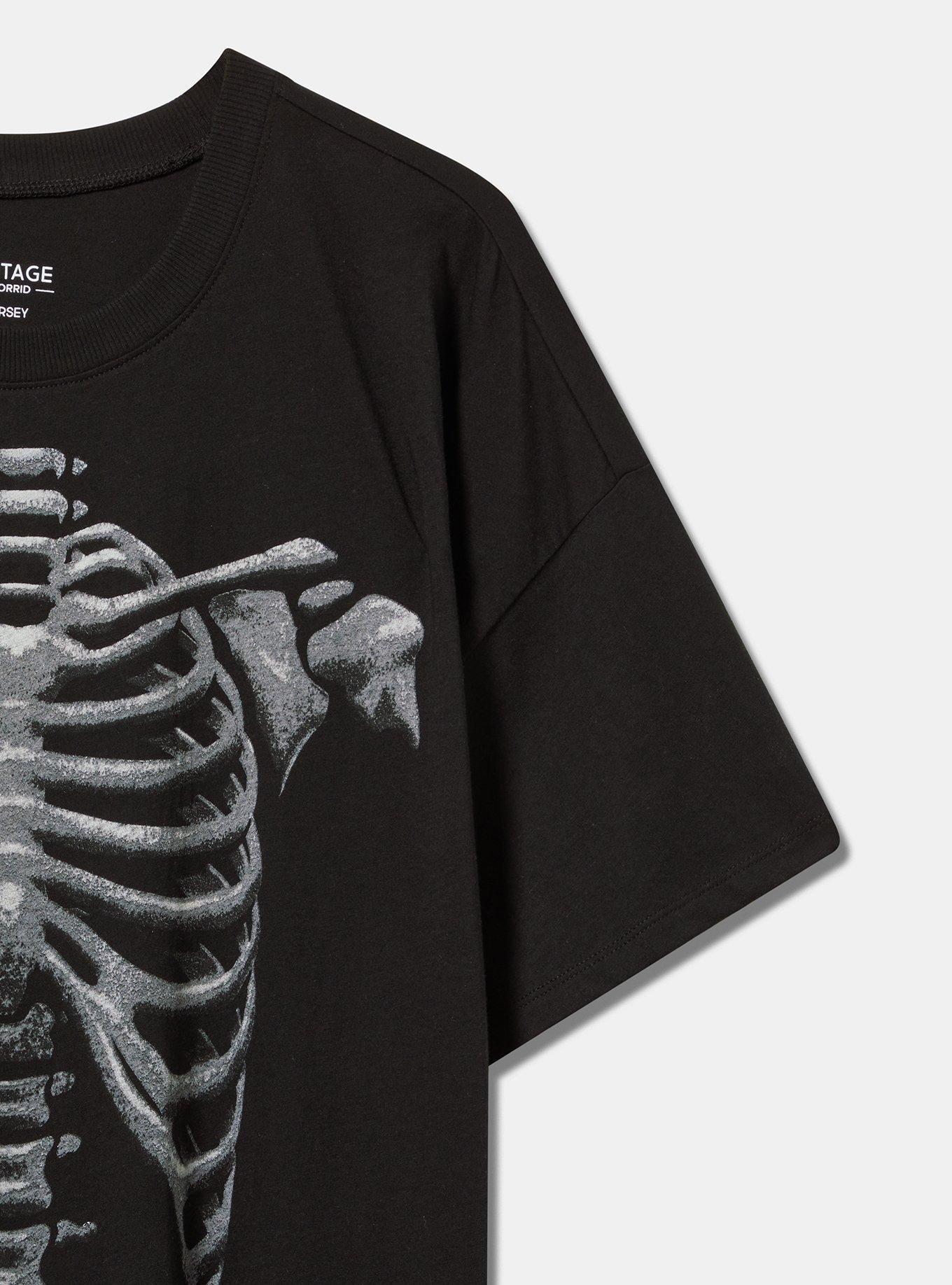 Skeleton Oversized Fit Heritage Jersey Tunic Tee