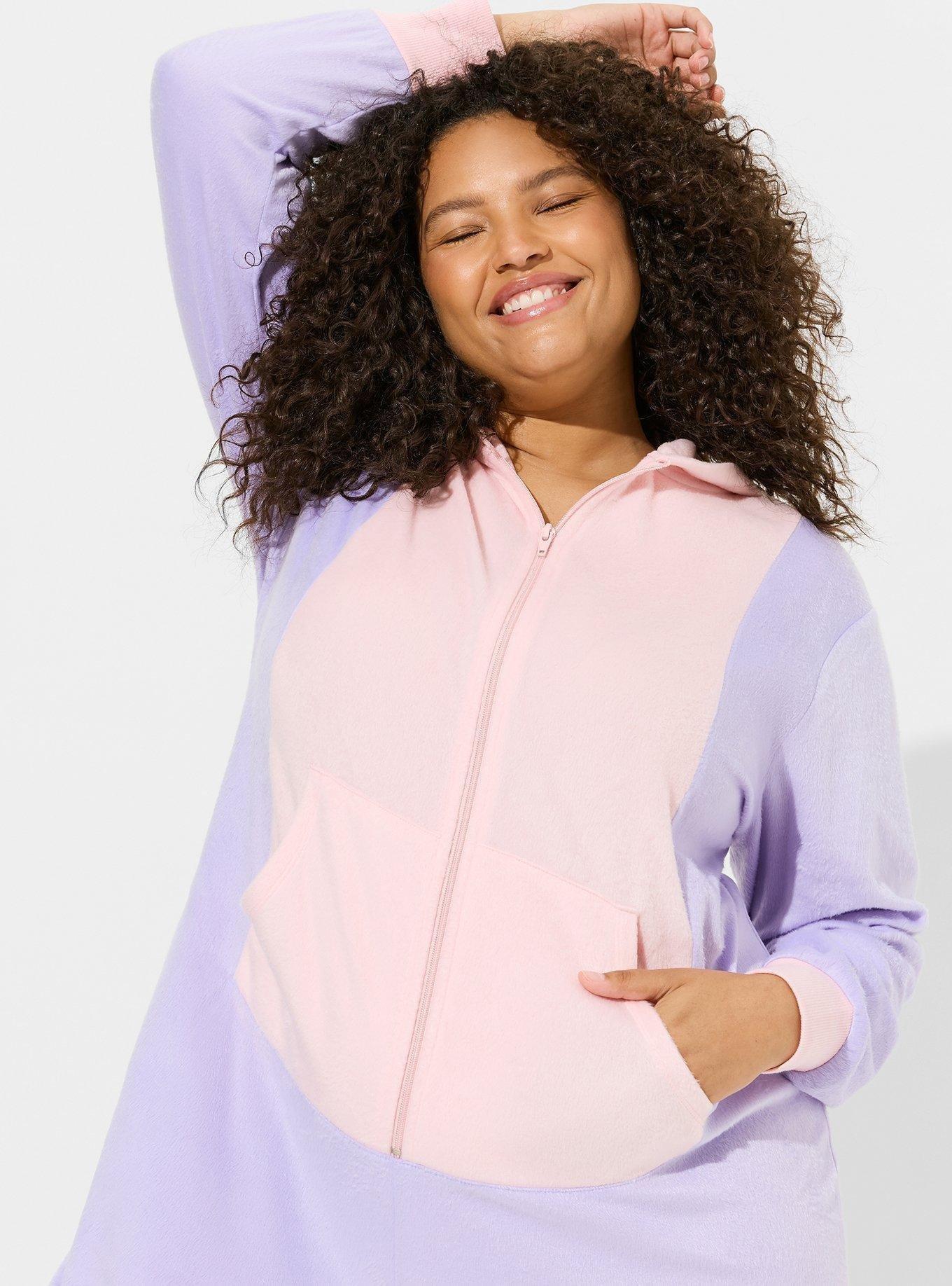 Unicorn Fleece Zip Up Lounge Hoodie