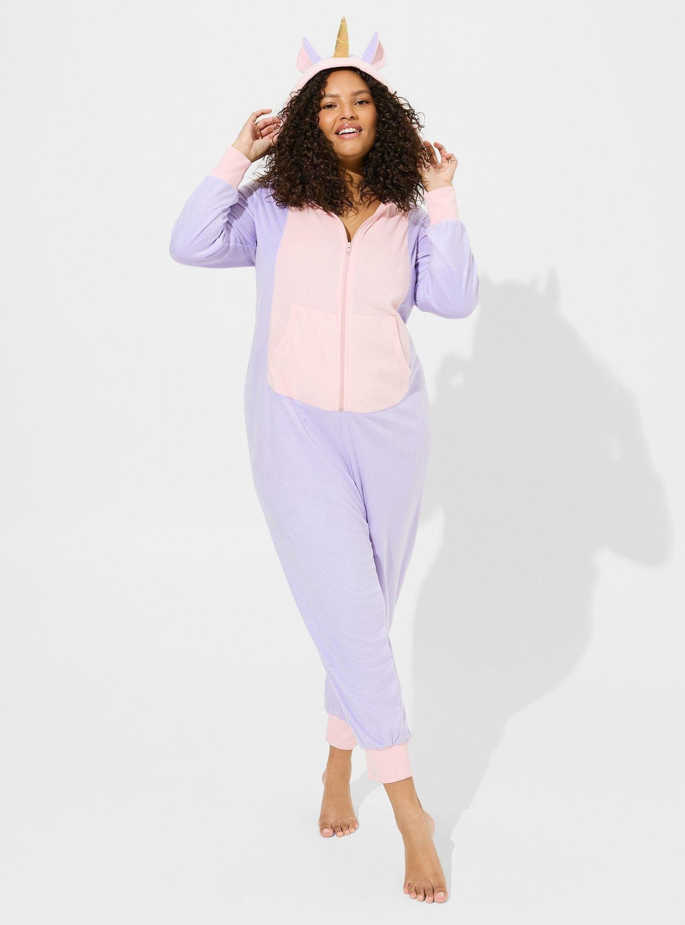 Unicorn Fleece Zip Up Lounge Hoodie