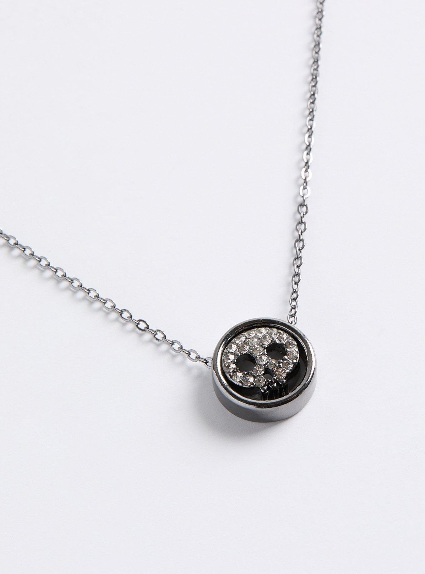 Plus Size - Pave Skull Delicate Necklace - Torrid