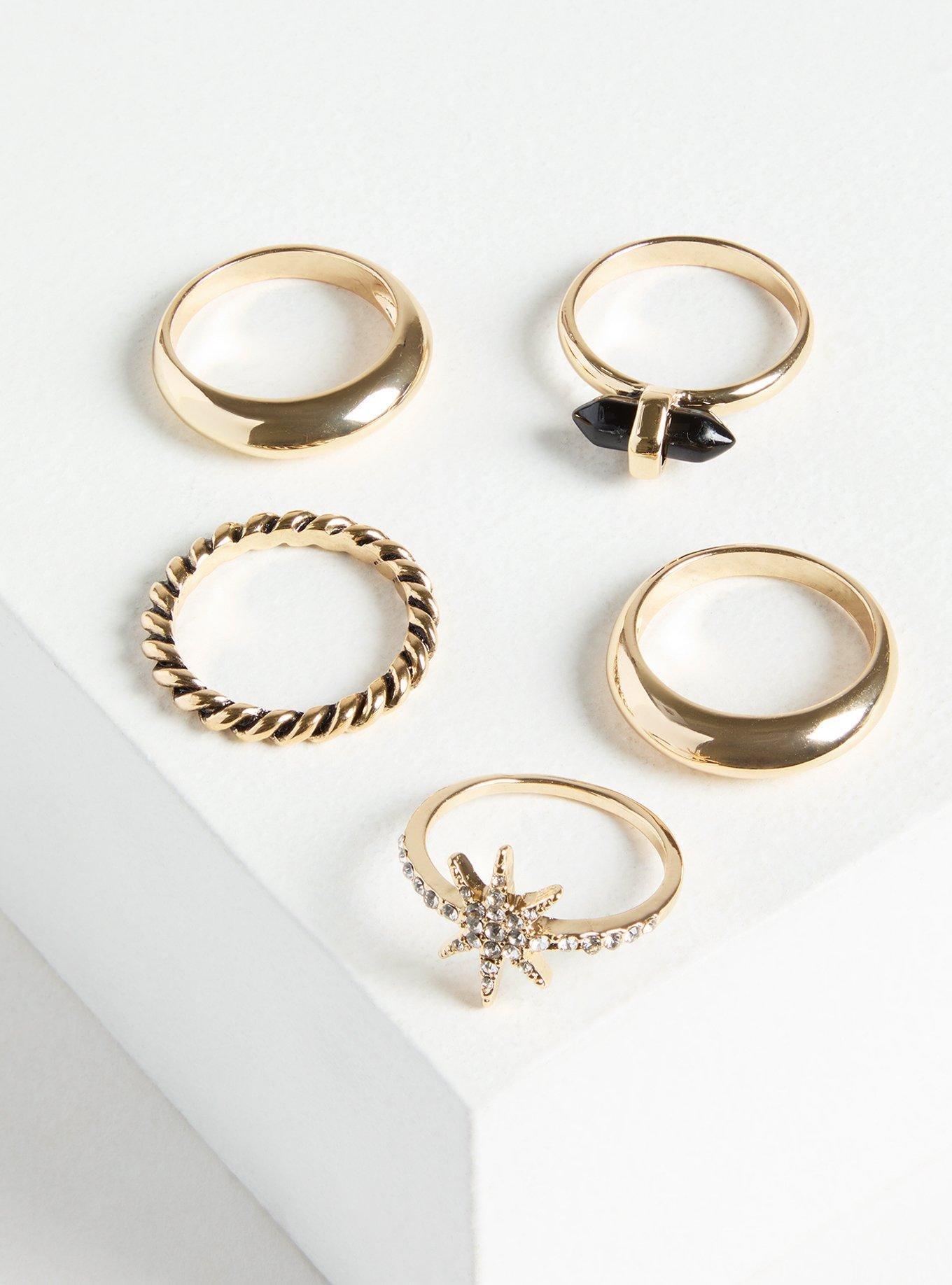 Celestial Edge Ring Set