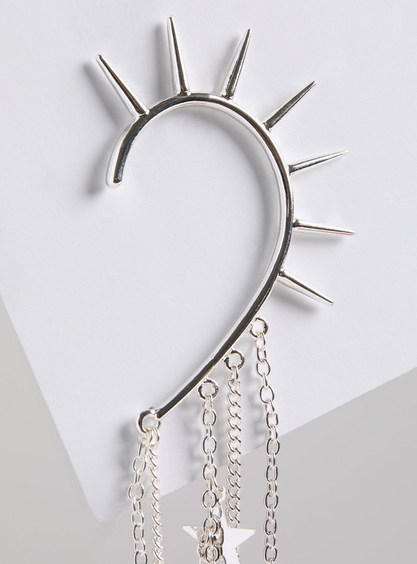 Plus Size - Spike Celestial Fringe Ear Cuff - Torrid