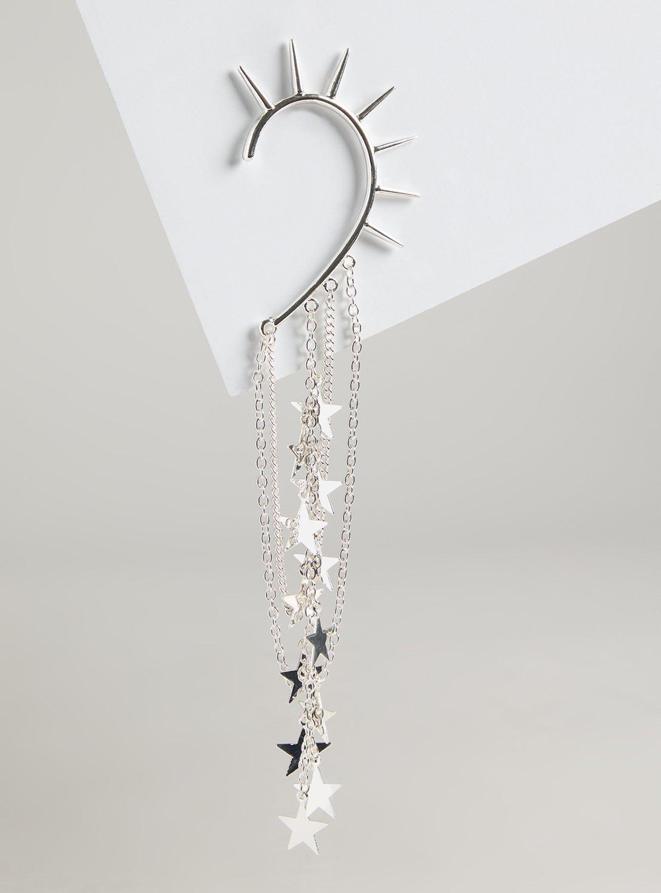 Plus Size - Spike Celestial Fringe Ear Cuff - Torrid
