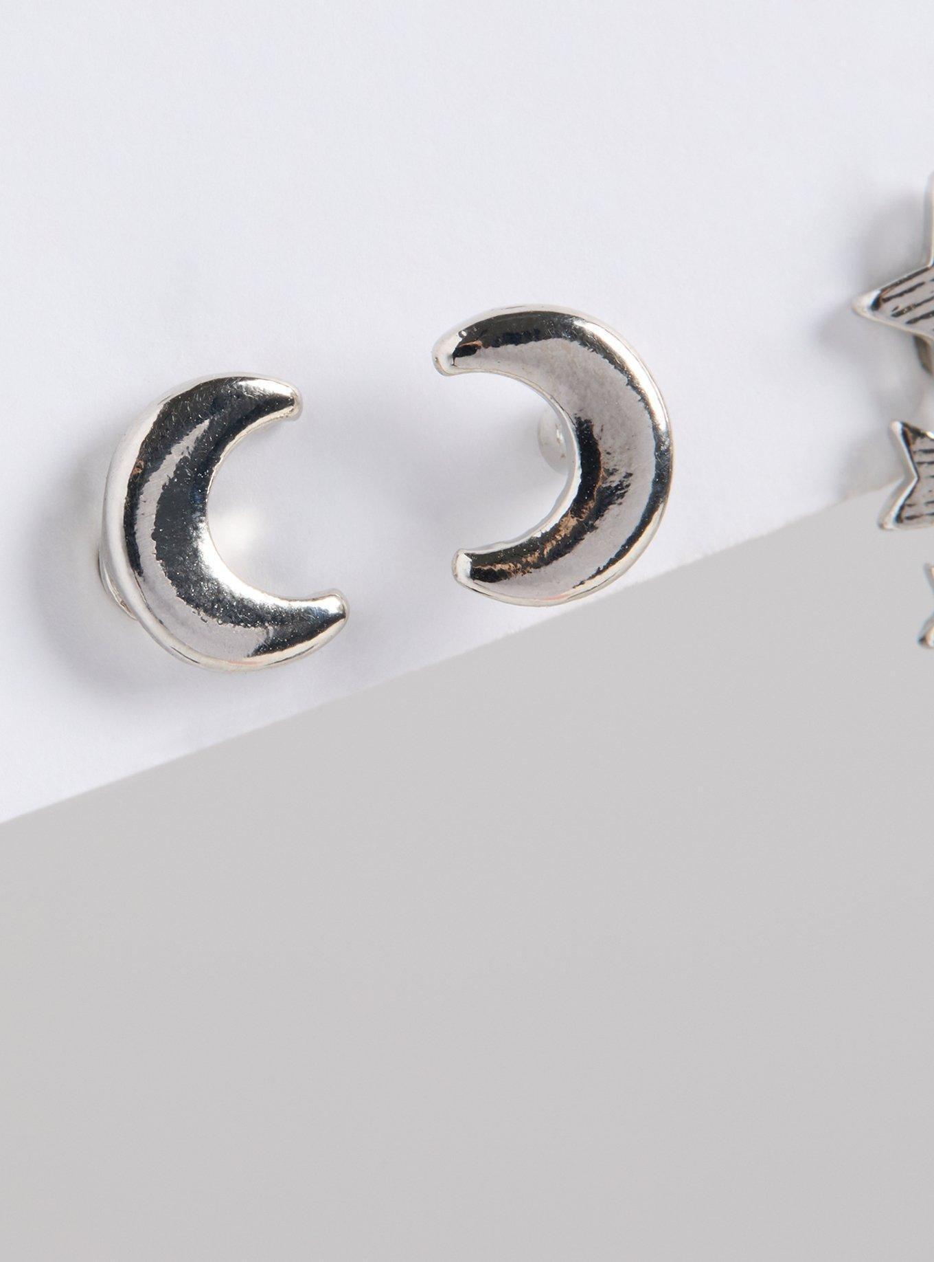 Safety Pin And Celestial Stud Set