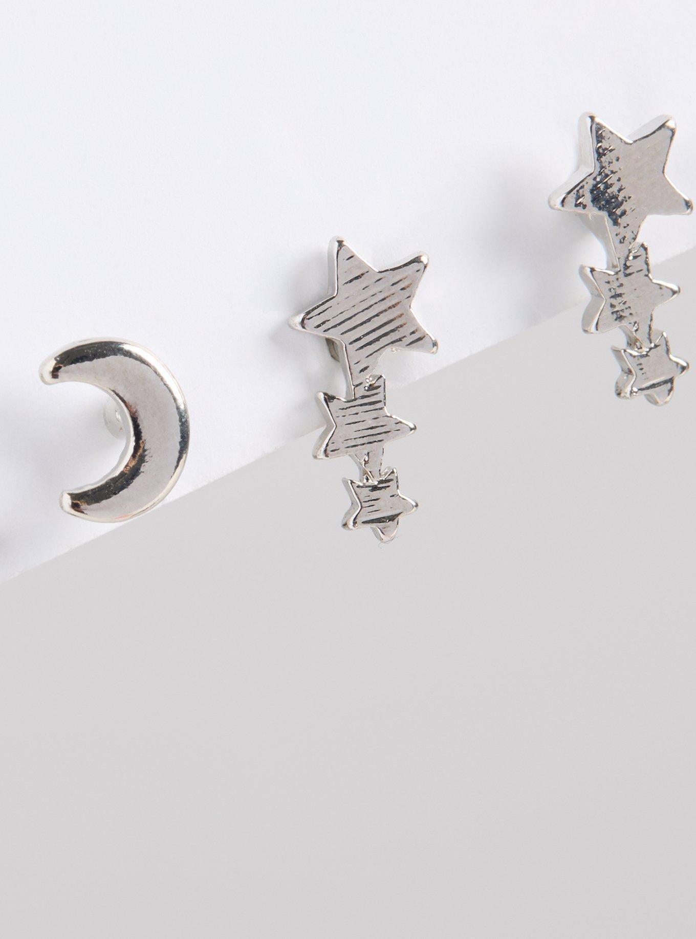 Safety Pin And Celestial Stud Set