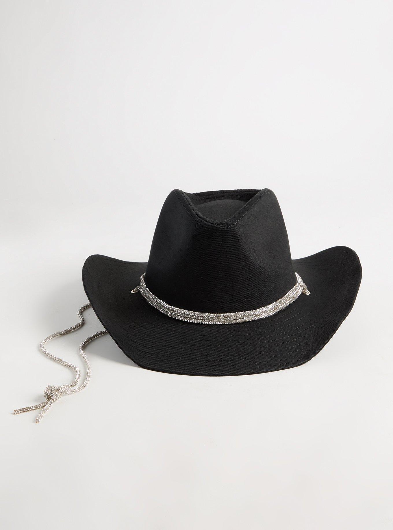 Rhinestone Cowboy Hat, BLACK, alternate