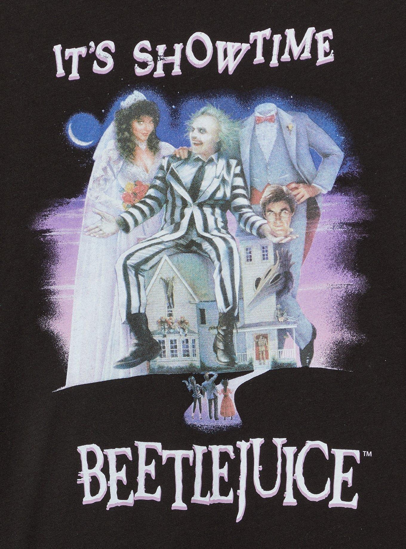 Beetlejuice Poster Classic Fit Cotton Crew Tee