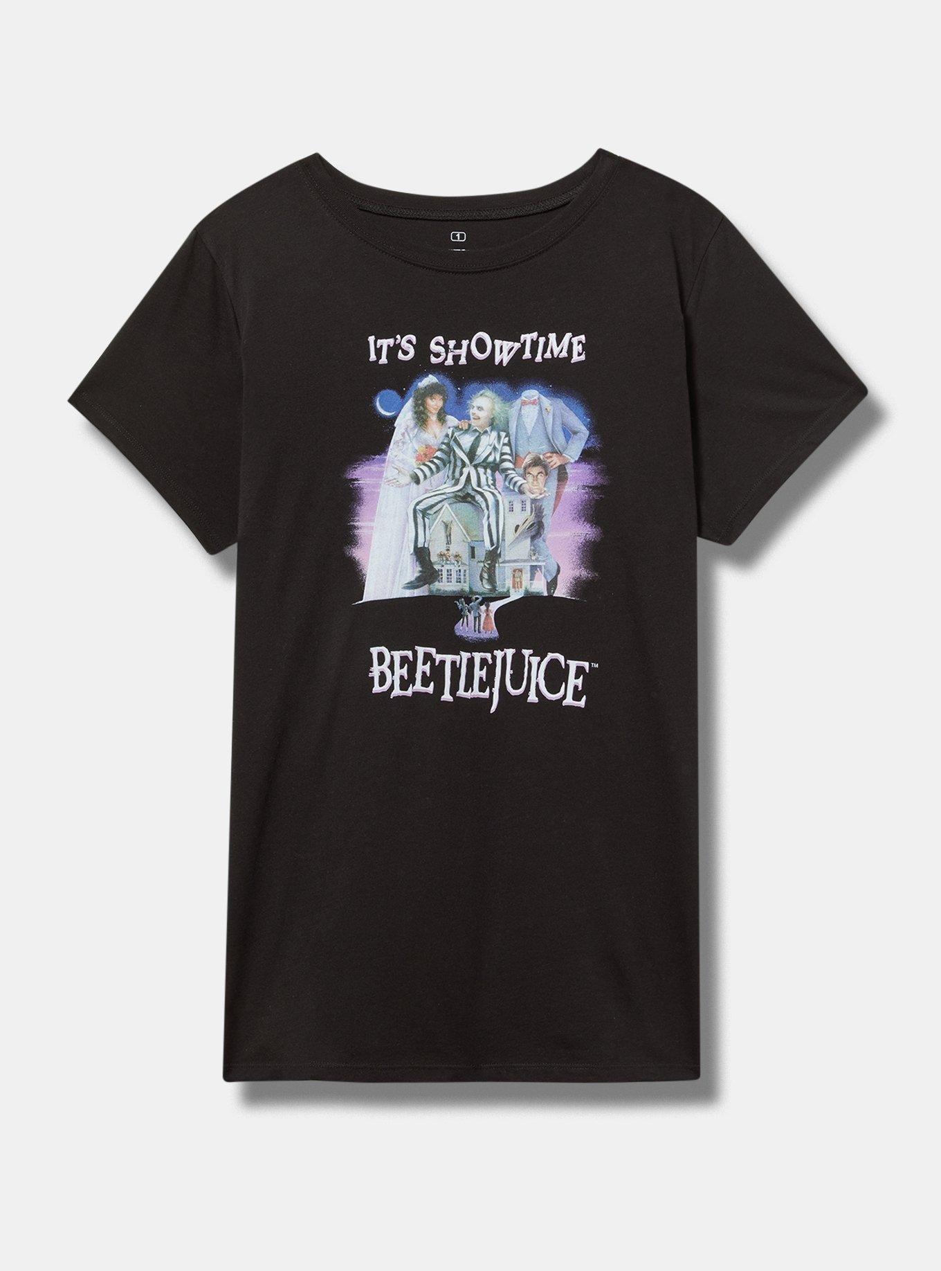 Beetlejuice Poster Classic Fit Cotton Crew Tee