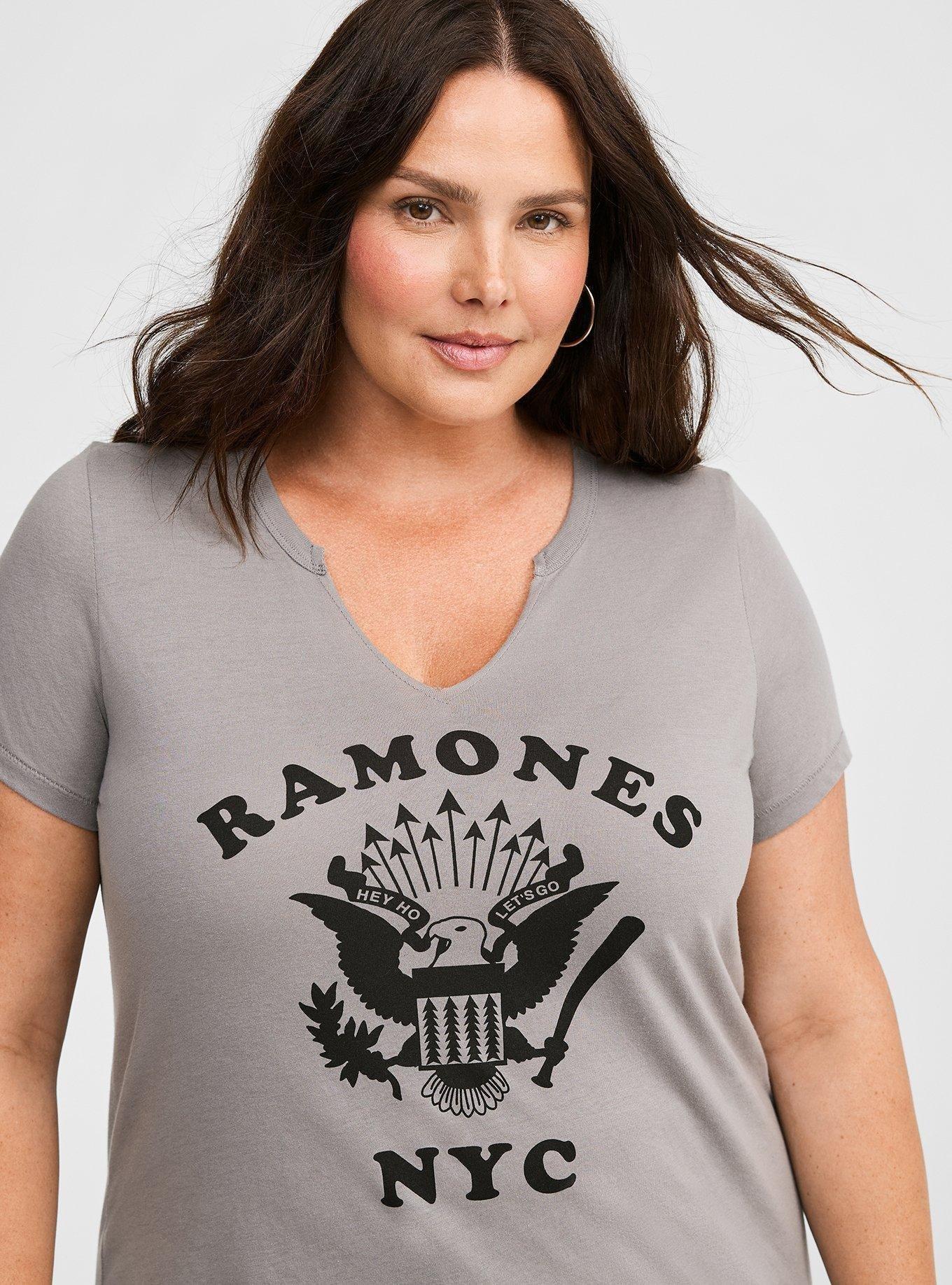 Ramones Classic Fit Cotton Notch Neck Tee