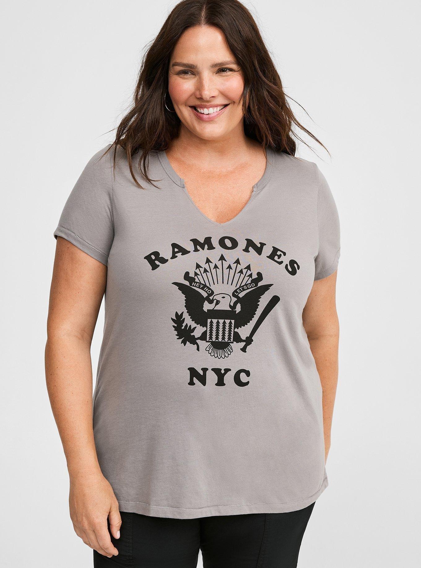 Ramones Classic Fit Cotton Notch Neck Tee