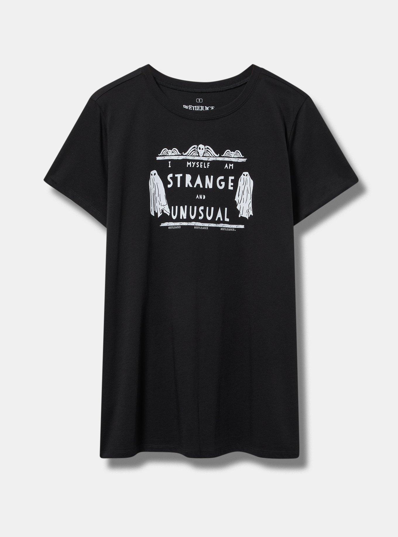 Beetlejuice Strange Classic Fit Cotton Crew Tee