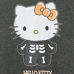 Hello Kitty Halloween Relaxed Fit Cotton Crew Tee, CHARCOAL HEATHER GREY, swatch