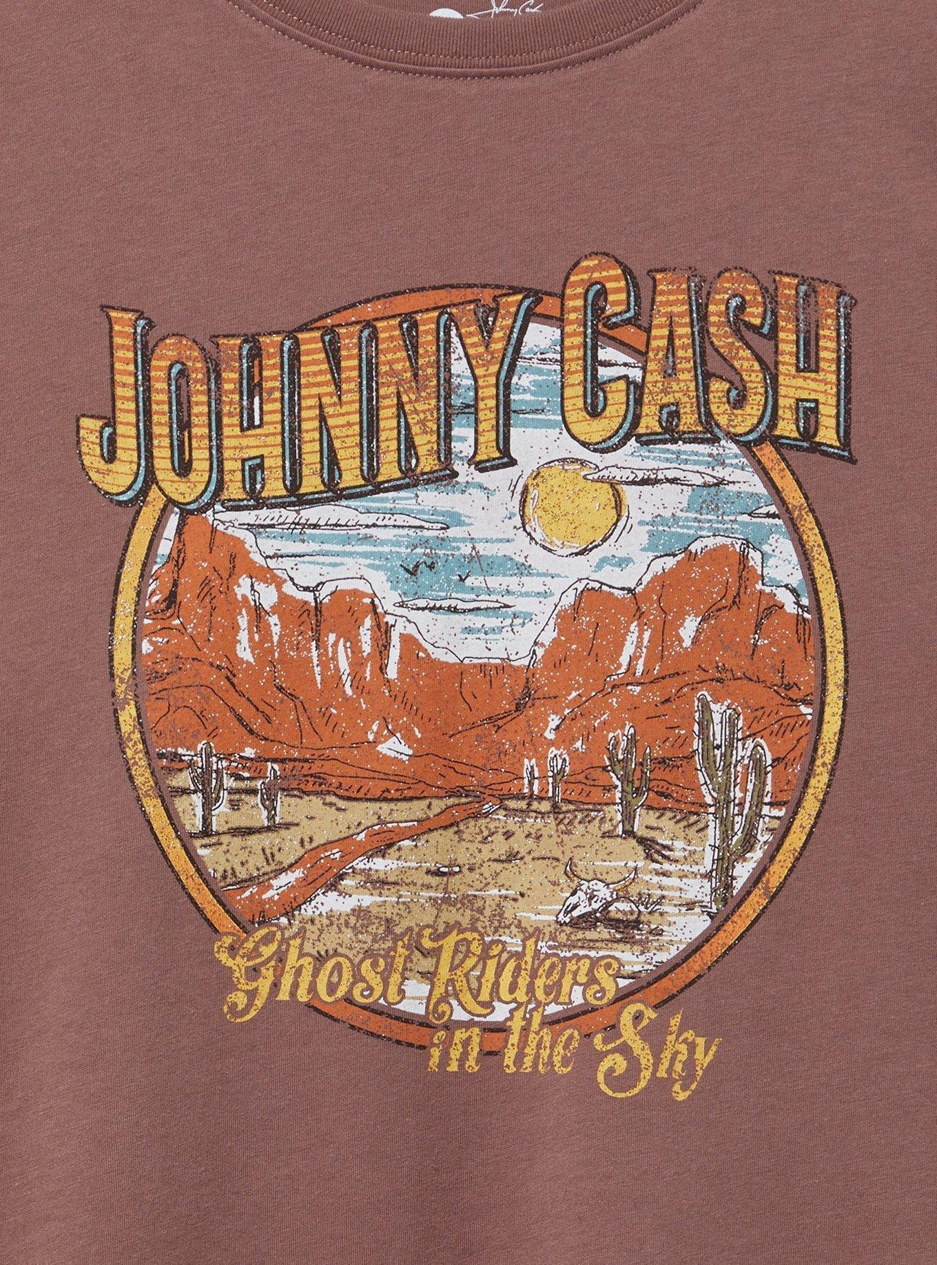 Johnny Cash Classic Fit Cotton Crew Tee