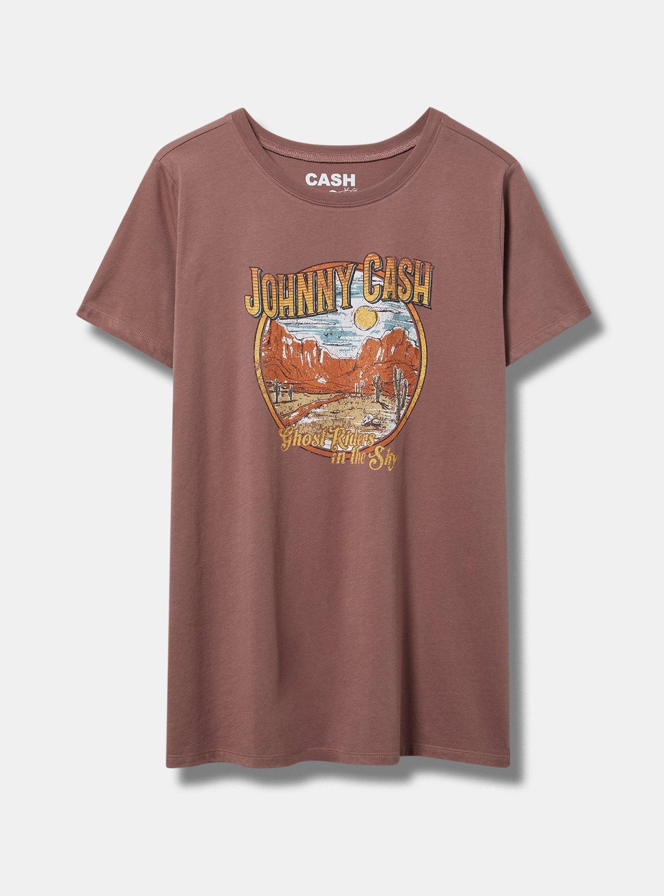 Johnny Cash Classic Fit Cotton Crew Tee