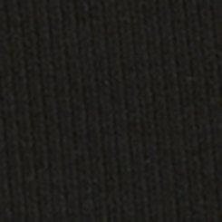 Plus Size Super Soft Rib V-Neck Lace Up Top, DEEP BLACK, swatch