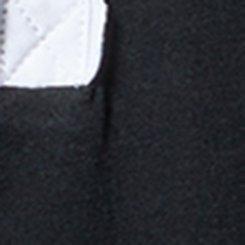 Plus Size Varsity Henley Tee, DEEP BLACK, swatch