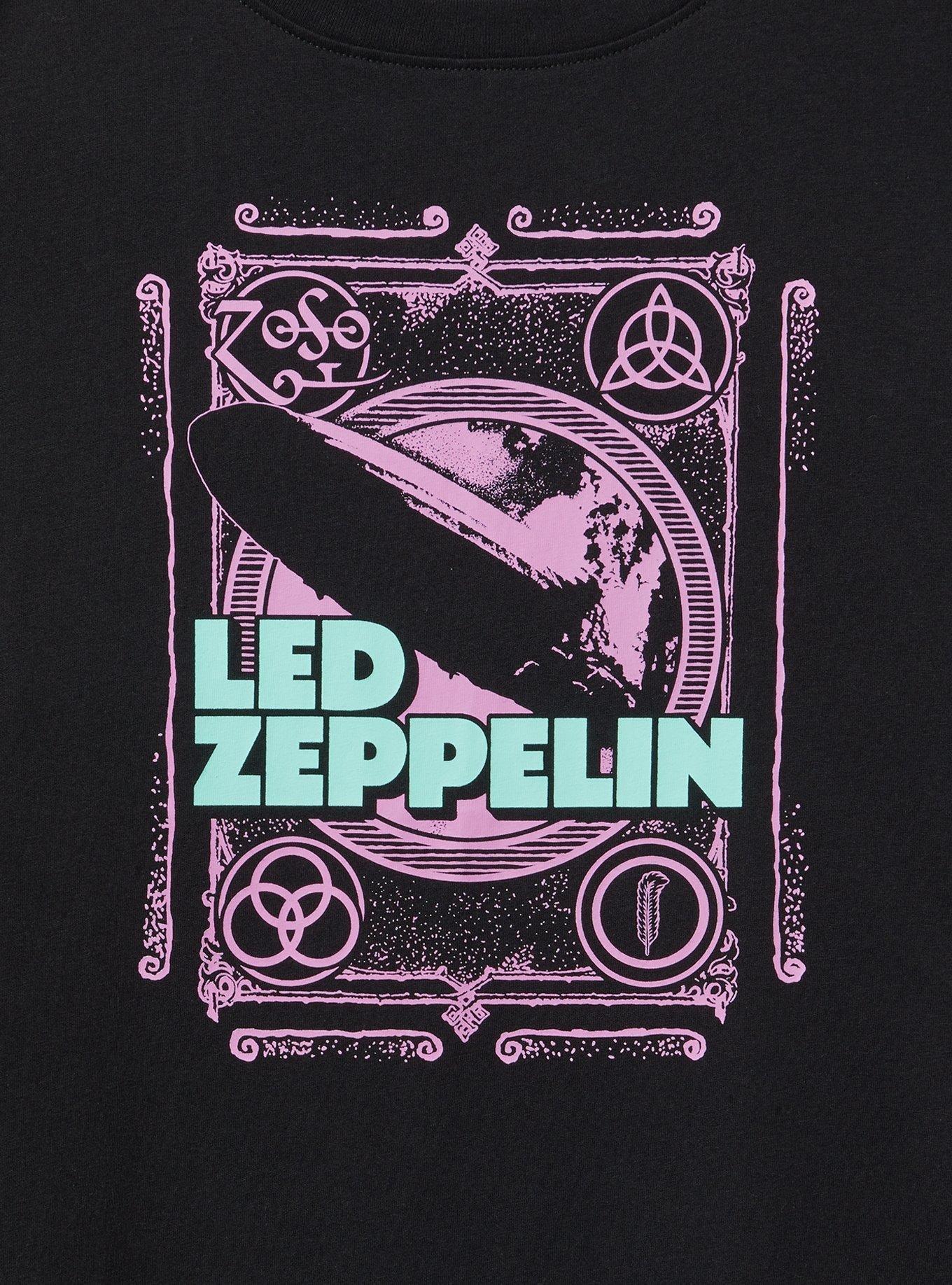 Led Zeppelin Relaxed Fit Cotton Crew Tee, DEEP BLACK, alternate