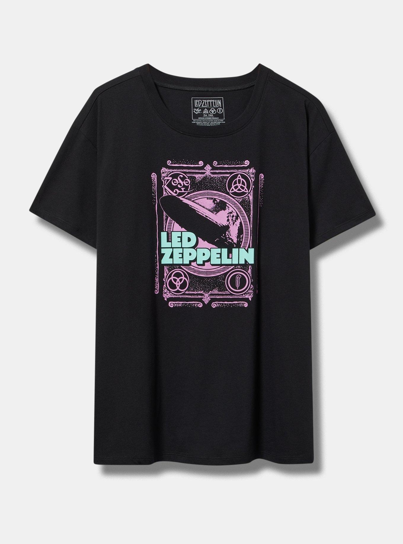 Led Zeppelin Relaxed Fit Cotton Crew Tee