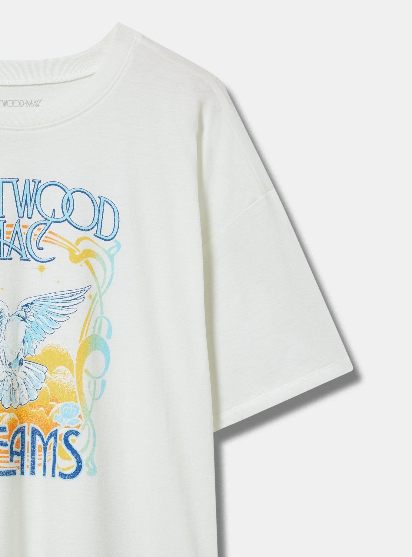 Fleetwood Mac Oversized Fit Cotton Tunic Tee, BLANC DE BLANC, alternate