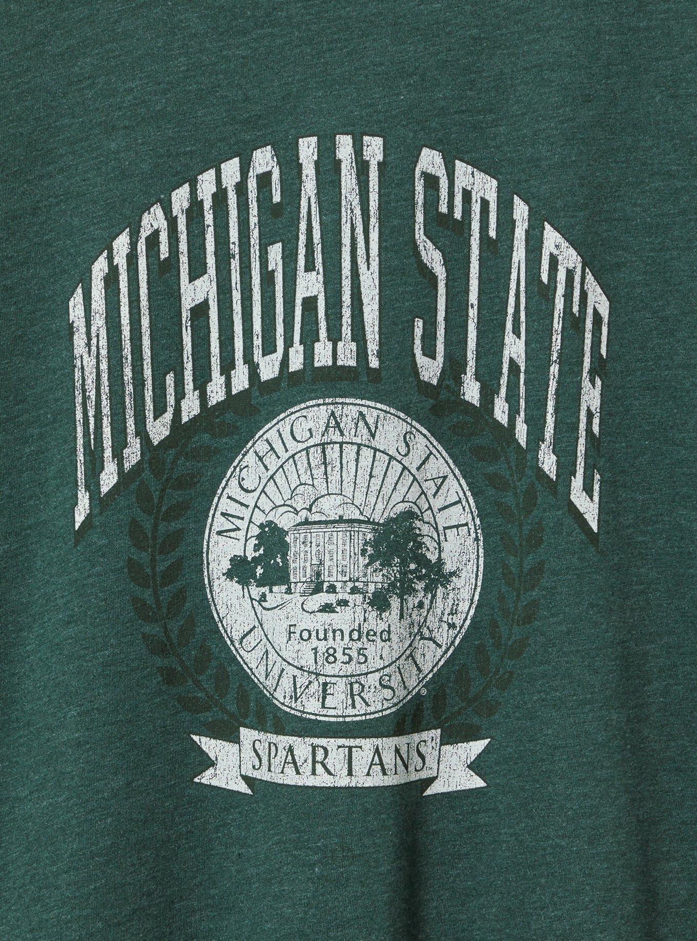 Michigan State Classic Fit Cotton Ringer Tee