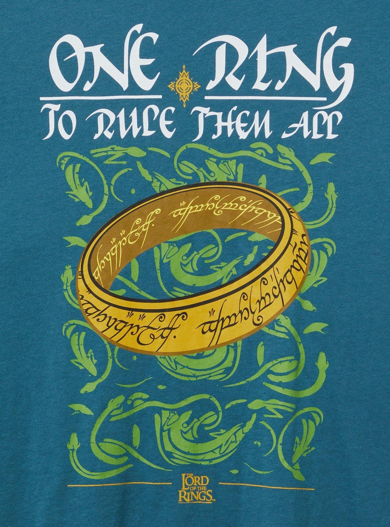 Lord Of The Rings Relaxed Boxy Fit Cotton Tee, BLUE, alternate