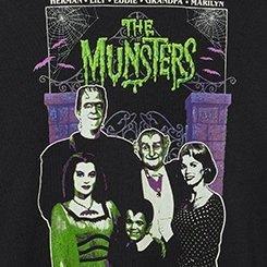 Munsters Classic Fit Cotton Crew Tee, DEEP BLACK, swatch